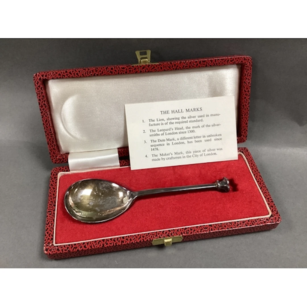 A Hallmarked Silver 'The Pudsey Spoon', CJ Vander, Sheffield...