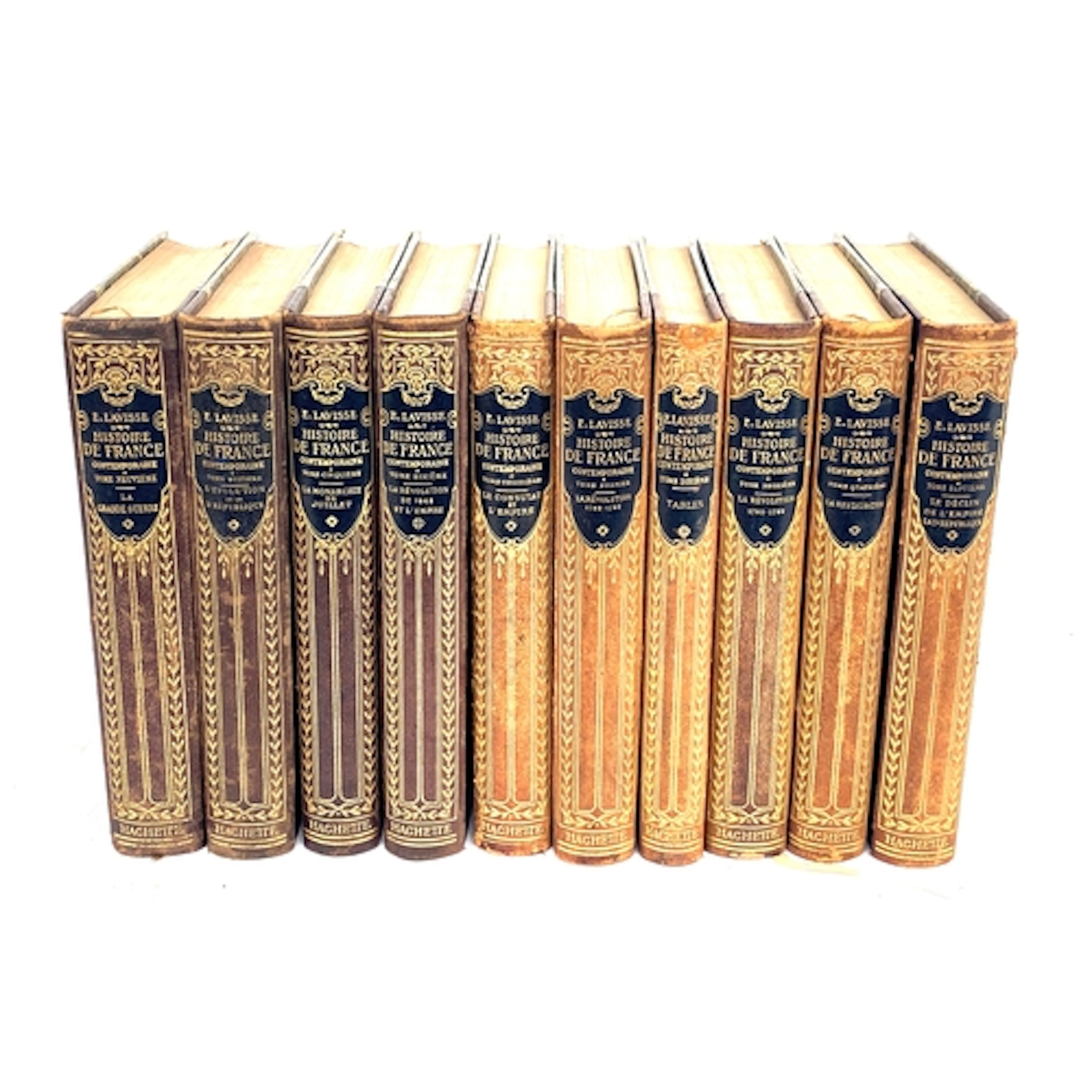 BINDINGS IN FRENCH. Very decorative. LAVISSE, Ernest, 'Histo...