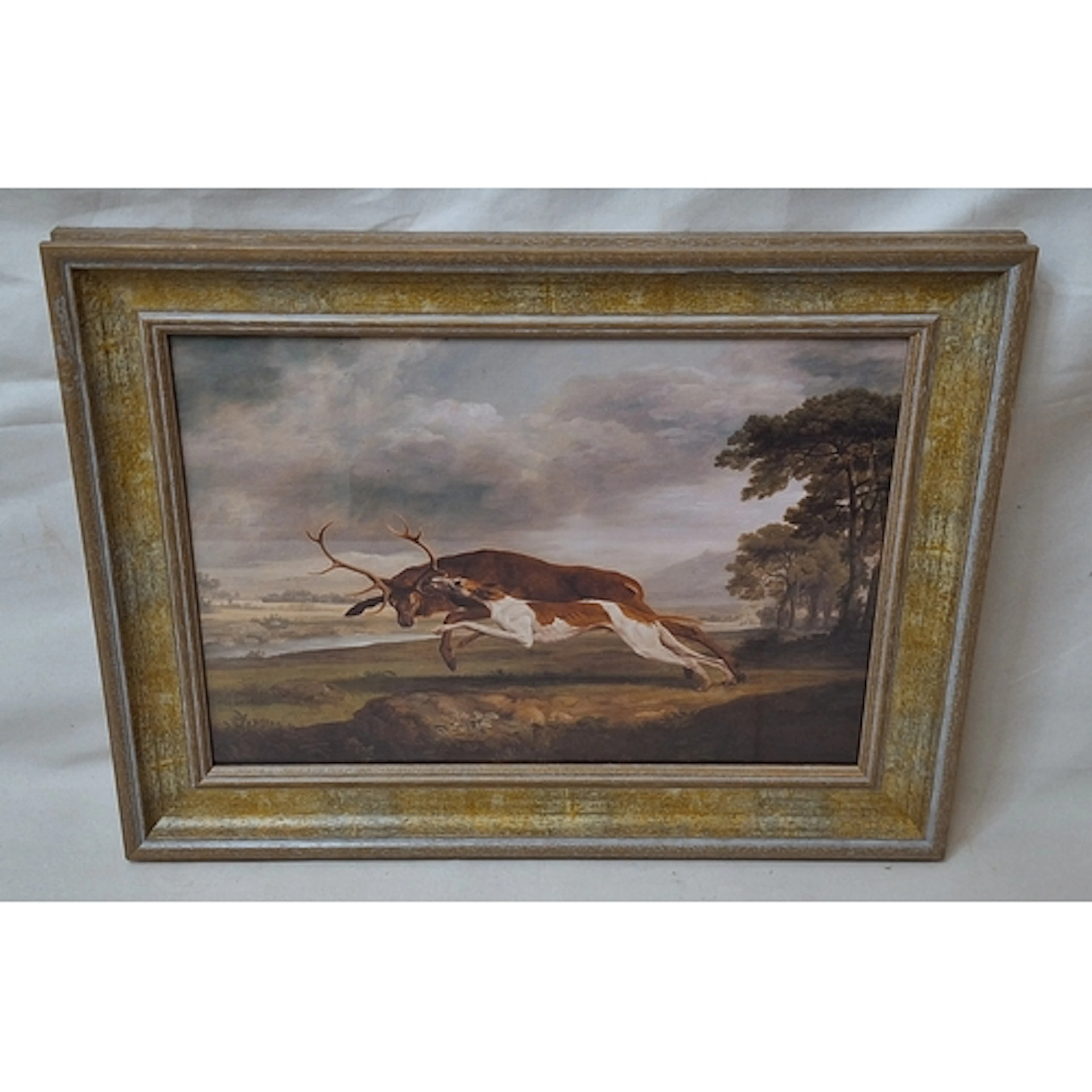 F/g Print Entitled 'English hound coursing a stag' after Geo...