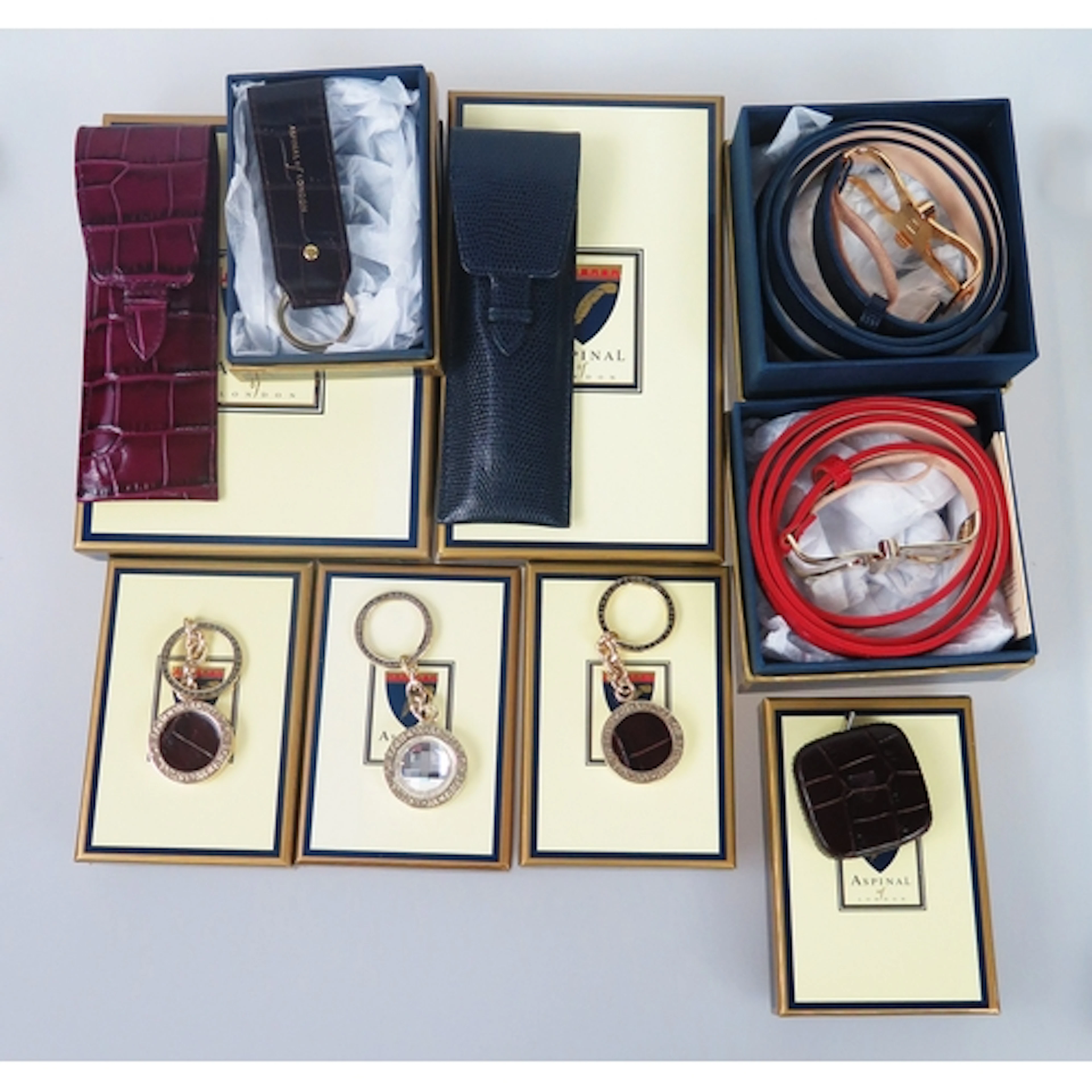 Aspinal of London, a selection of accessories, all boxed as ...