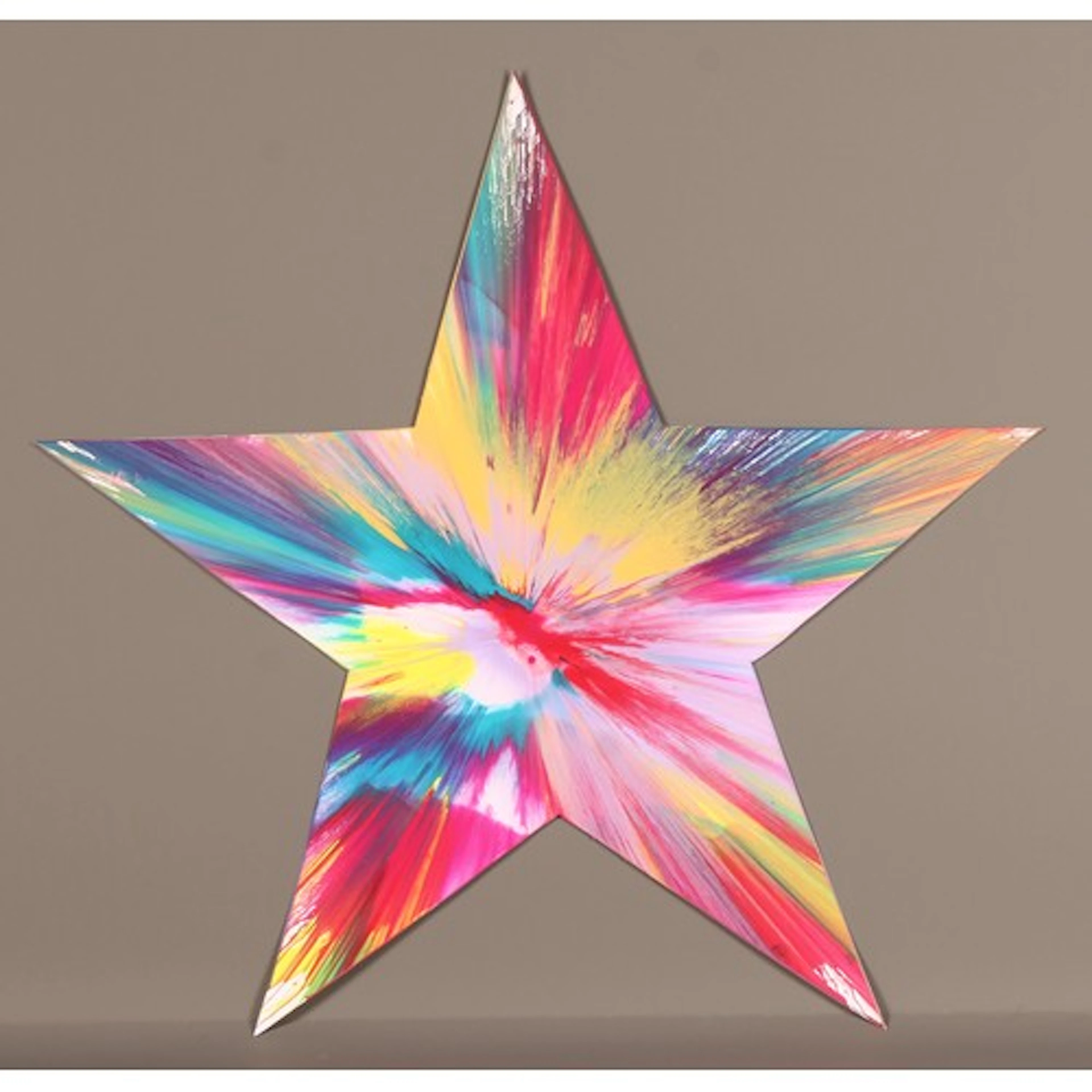 Damien Hirst (Bn. 1965) Spin, Star, Pink, Yellow and Blue Fr...