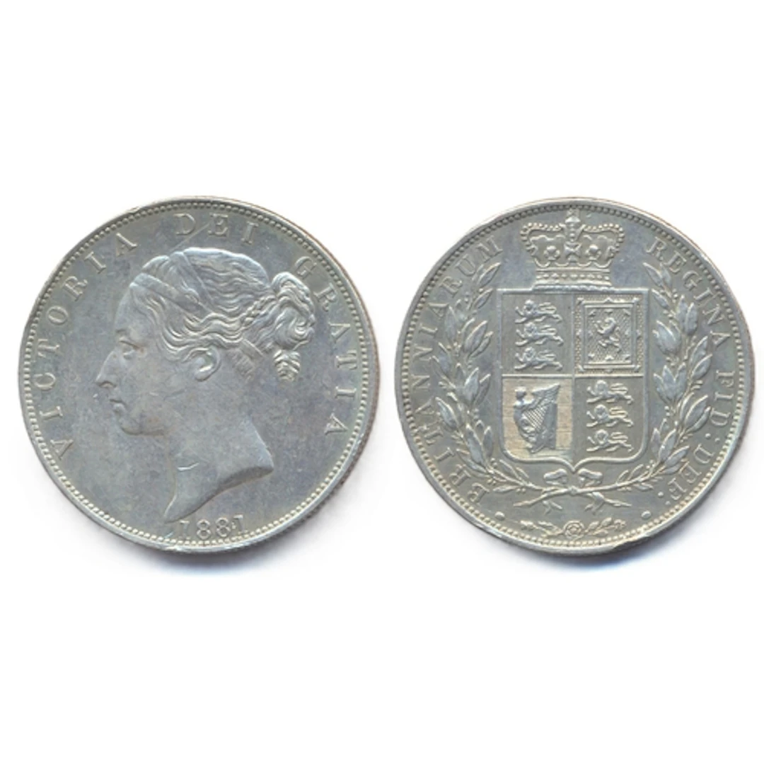 1881 half crown near extremely fine. (Y)