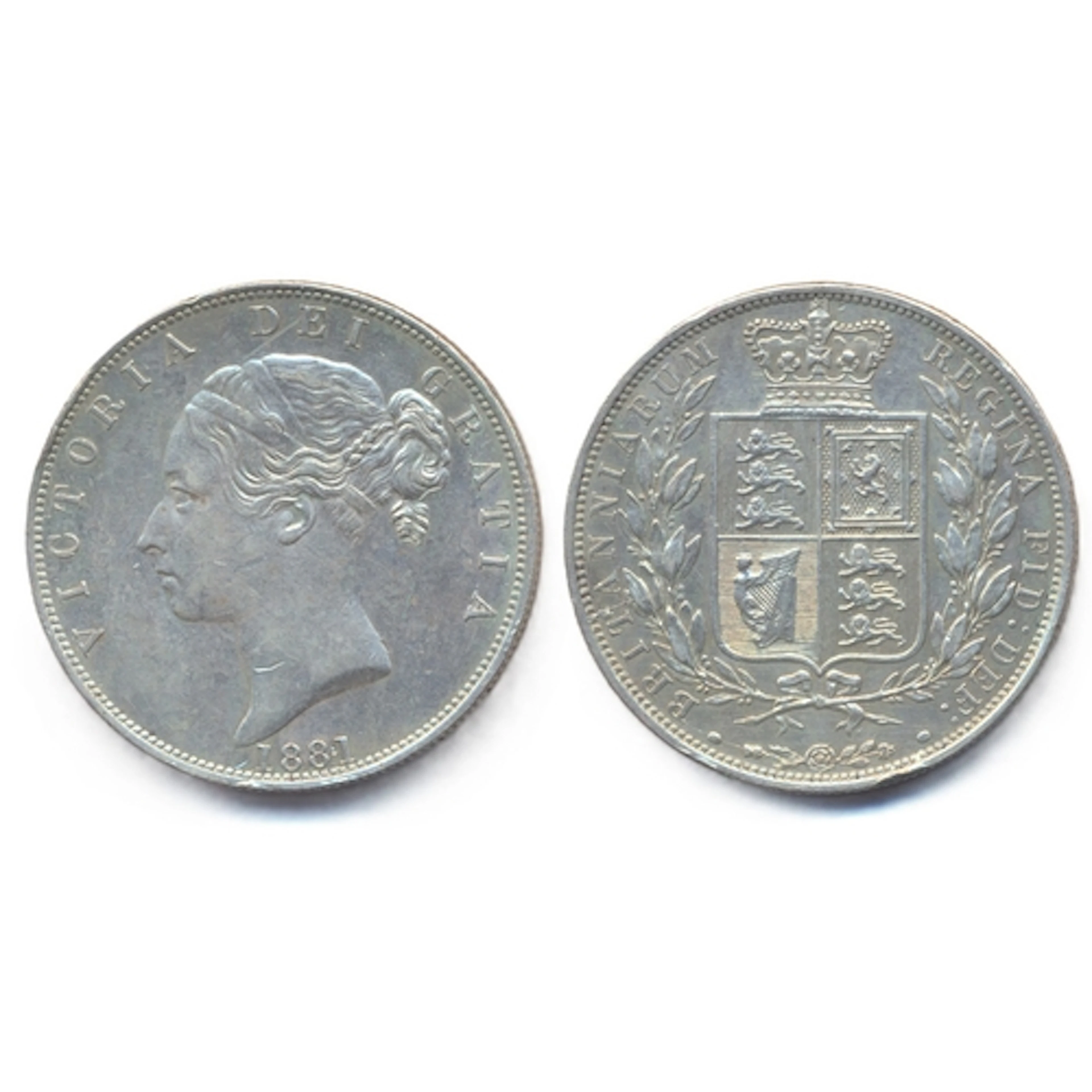 1881 half crown near extremely fine. (Y)