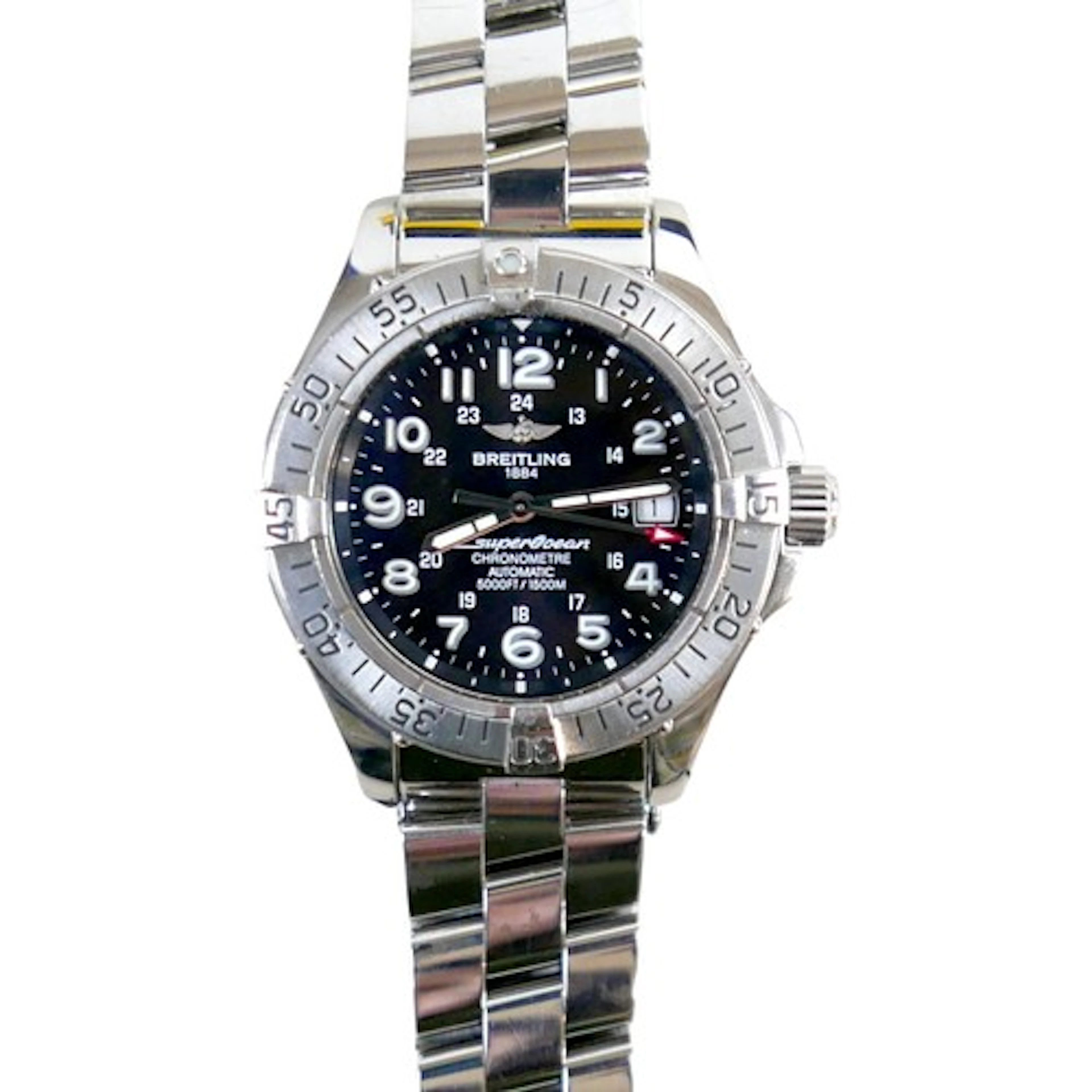 A Breitling SuperOcean stainless steel gentleman's wristwatc...