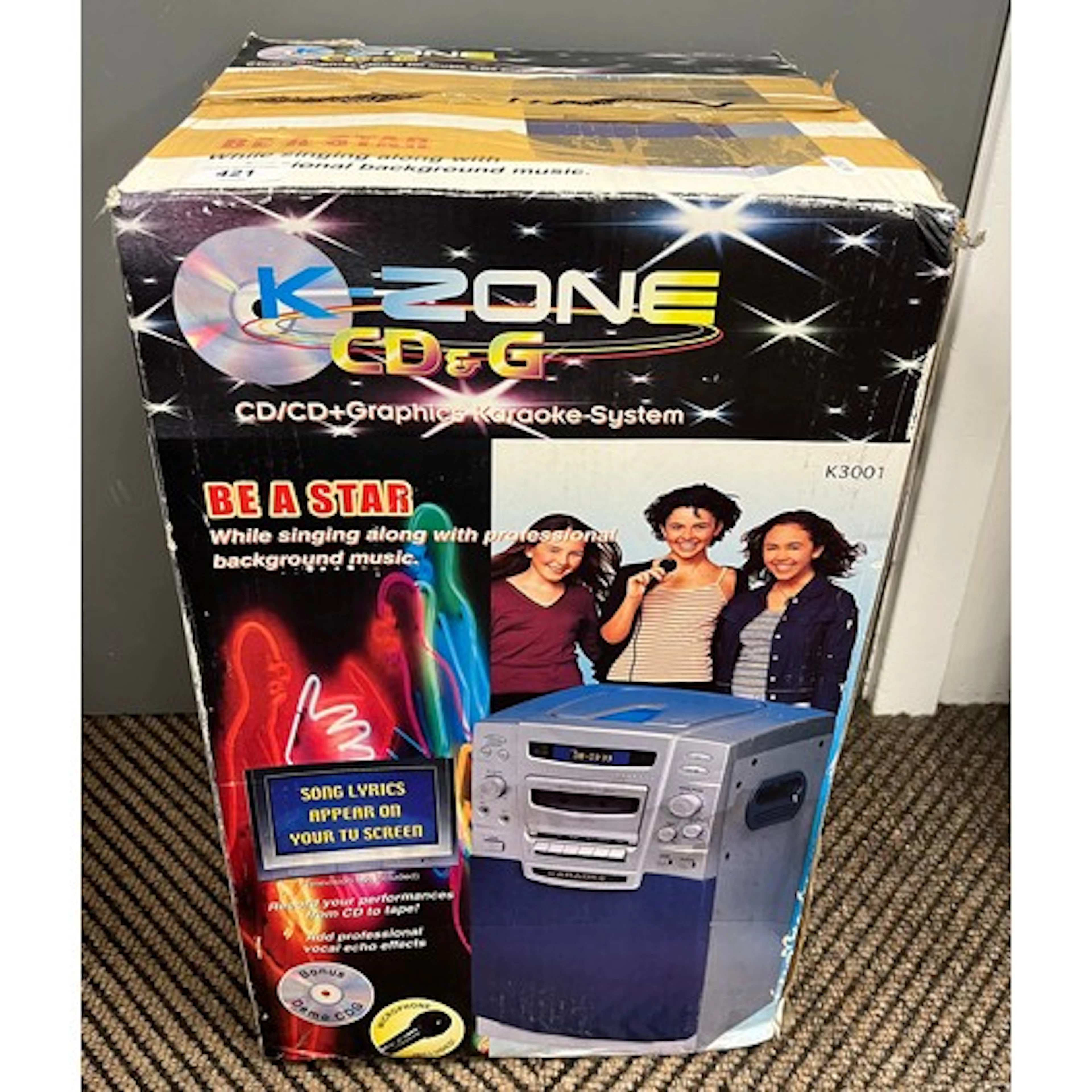 K-zone CD and graphic karaoke system.
