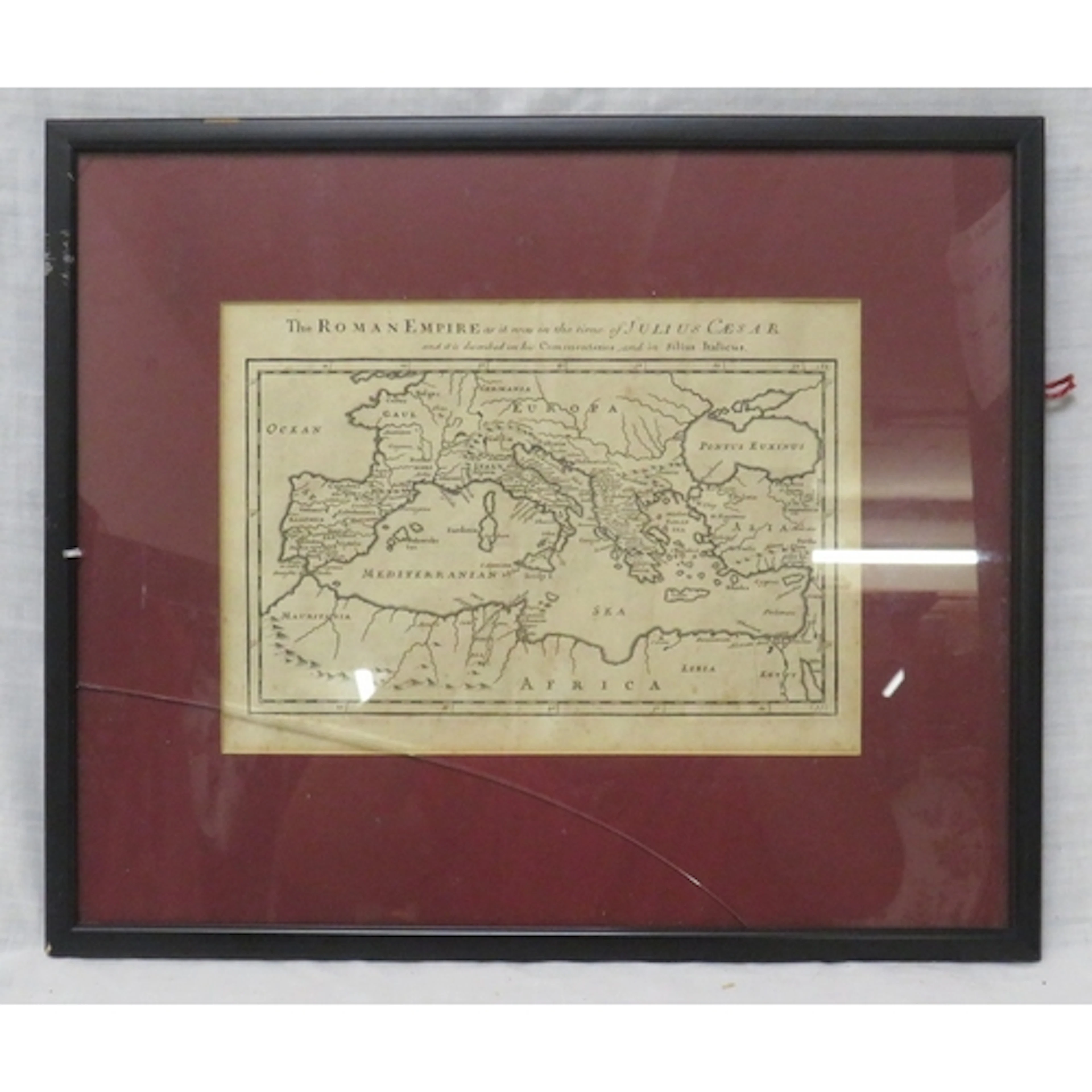 F/g Antique Map of the Roman Empire as it was in the time of...