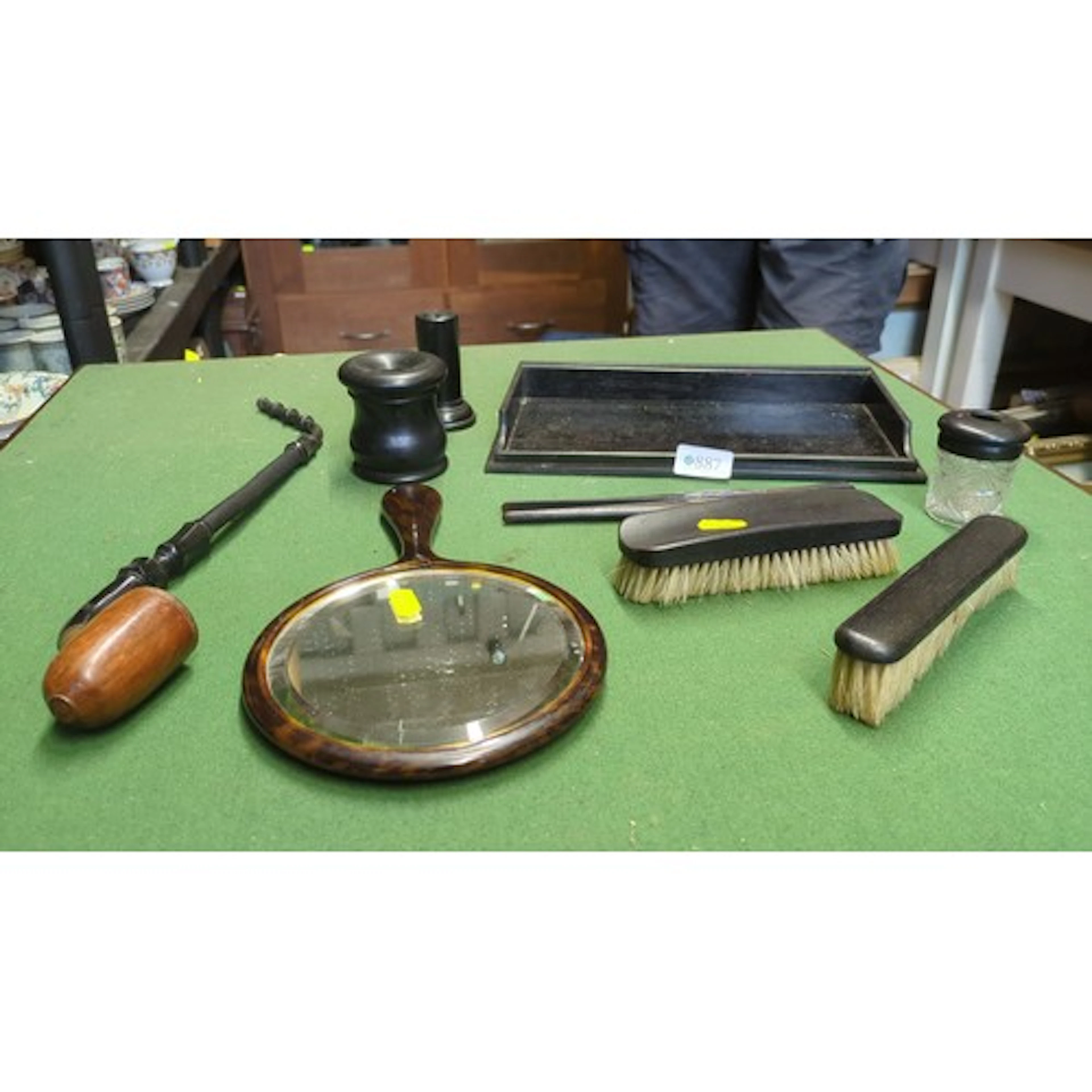 A collection of gentleman’s dressing-table accessories inclu...