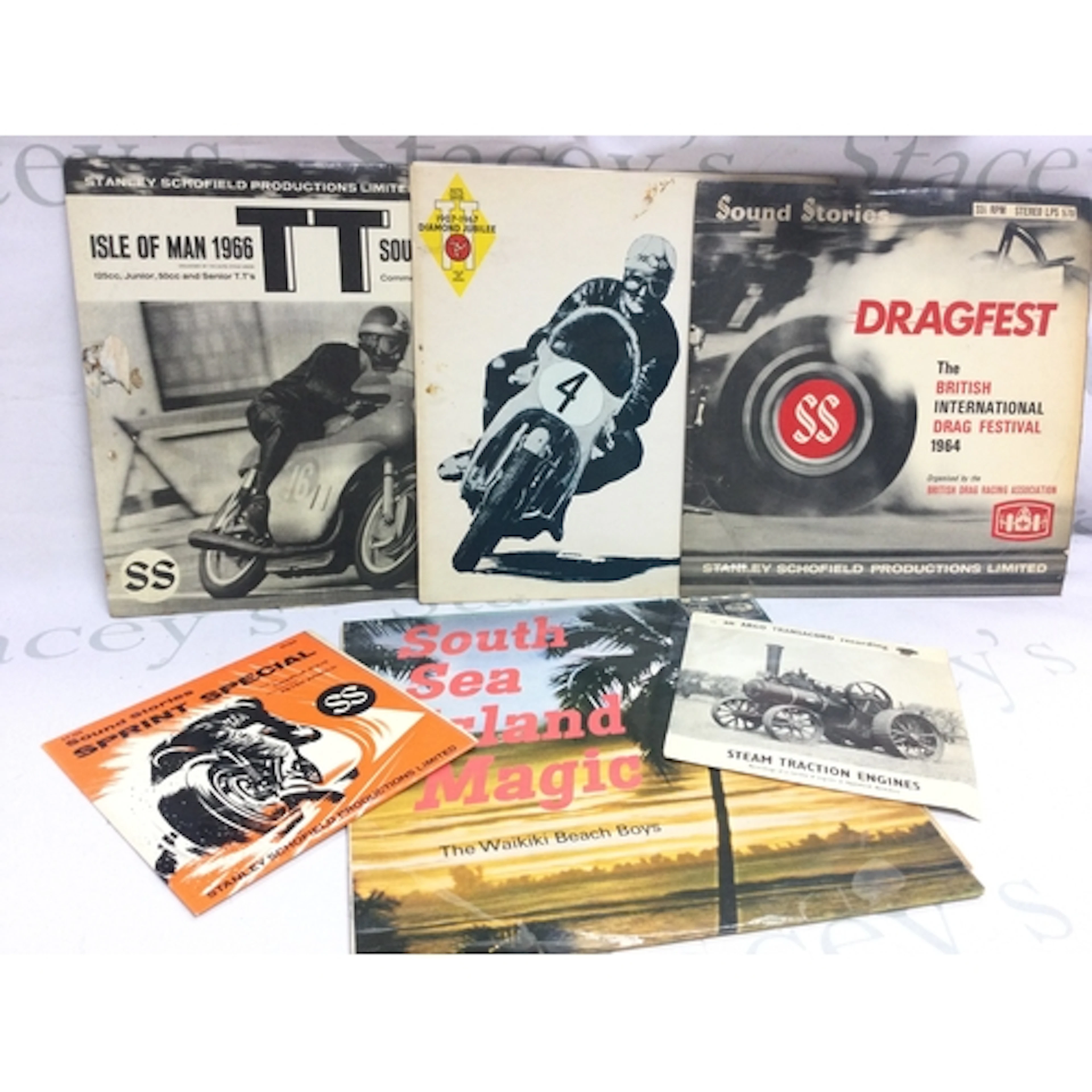 Motorist Sound Stories Vinyl records including Isle Of Man 1...