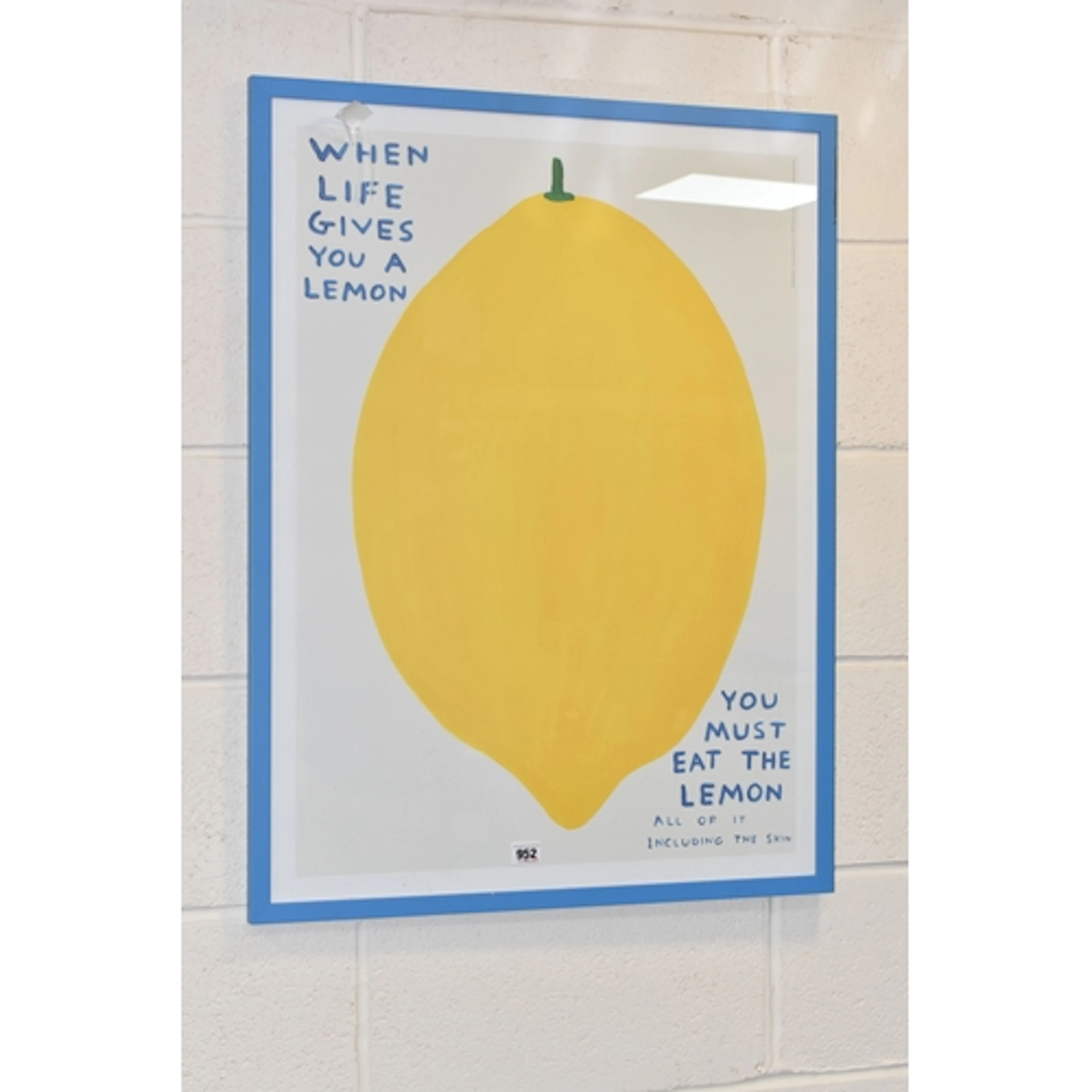 DAVID SHRIGLEY (BRITISH, b.1968) 'WHEN LIFE GIVES YOU A LEMO...