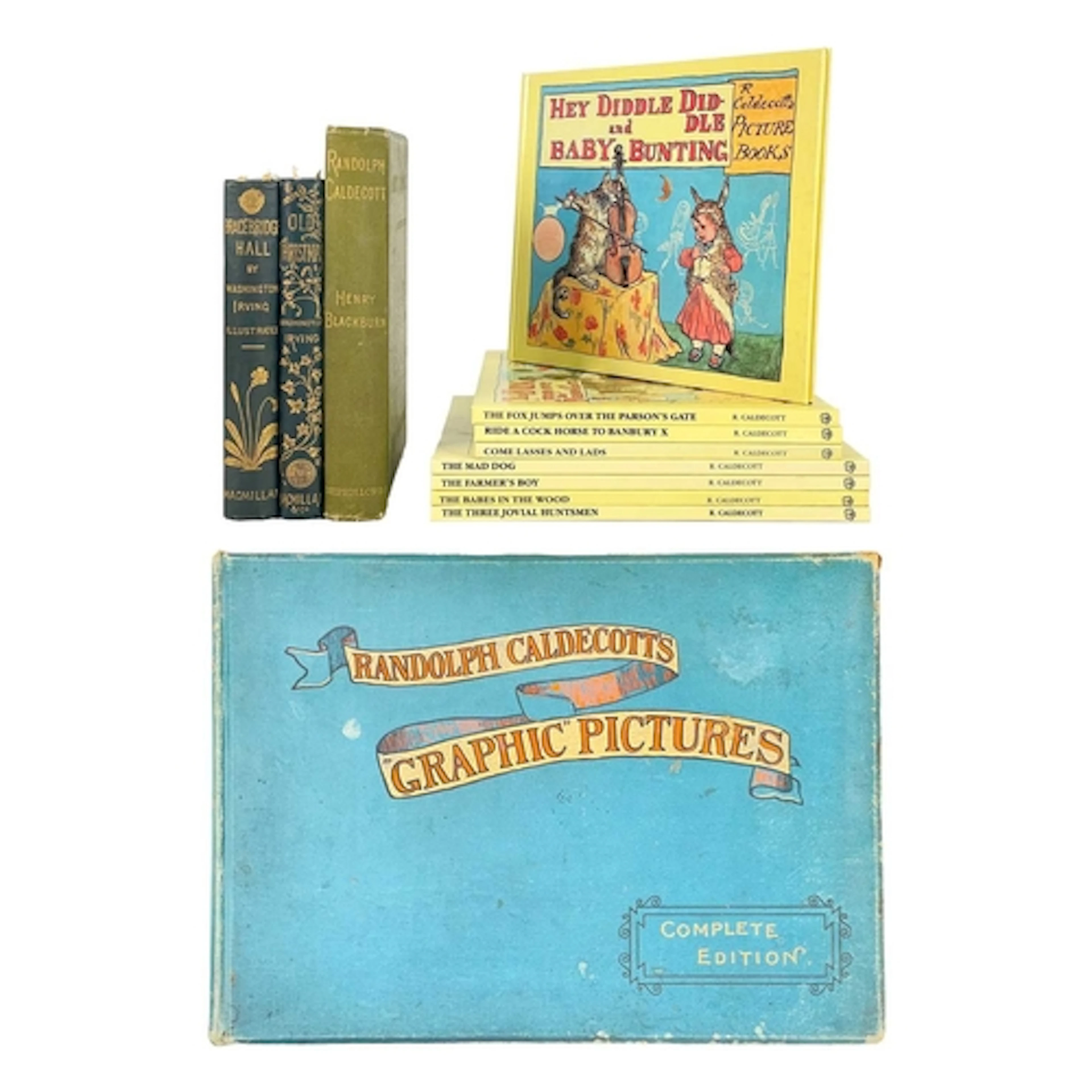 Randolph Caldecott illustrations Twelve works Washington Irv...