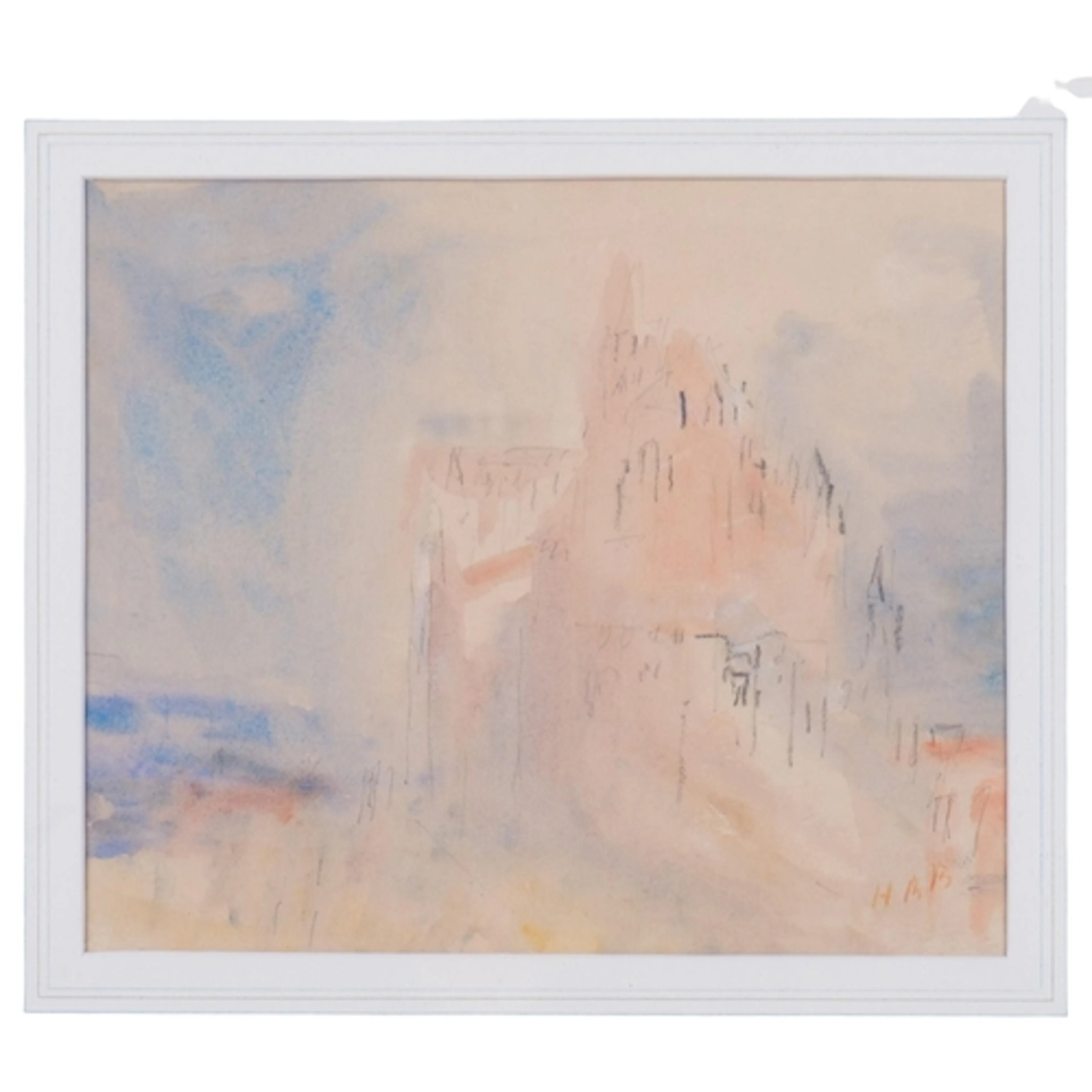 Hercules Brabazon Brabazon (1821 - 1906), cathedral study, w...