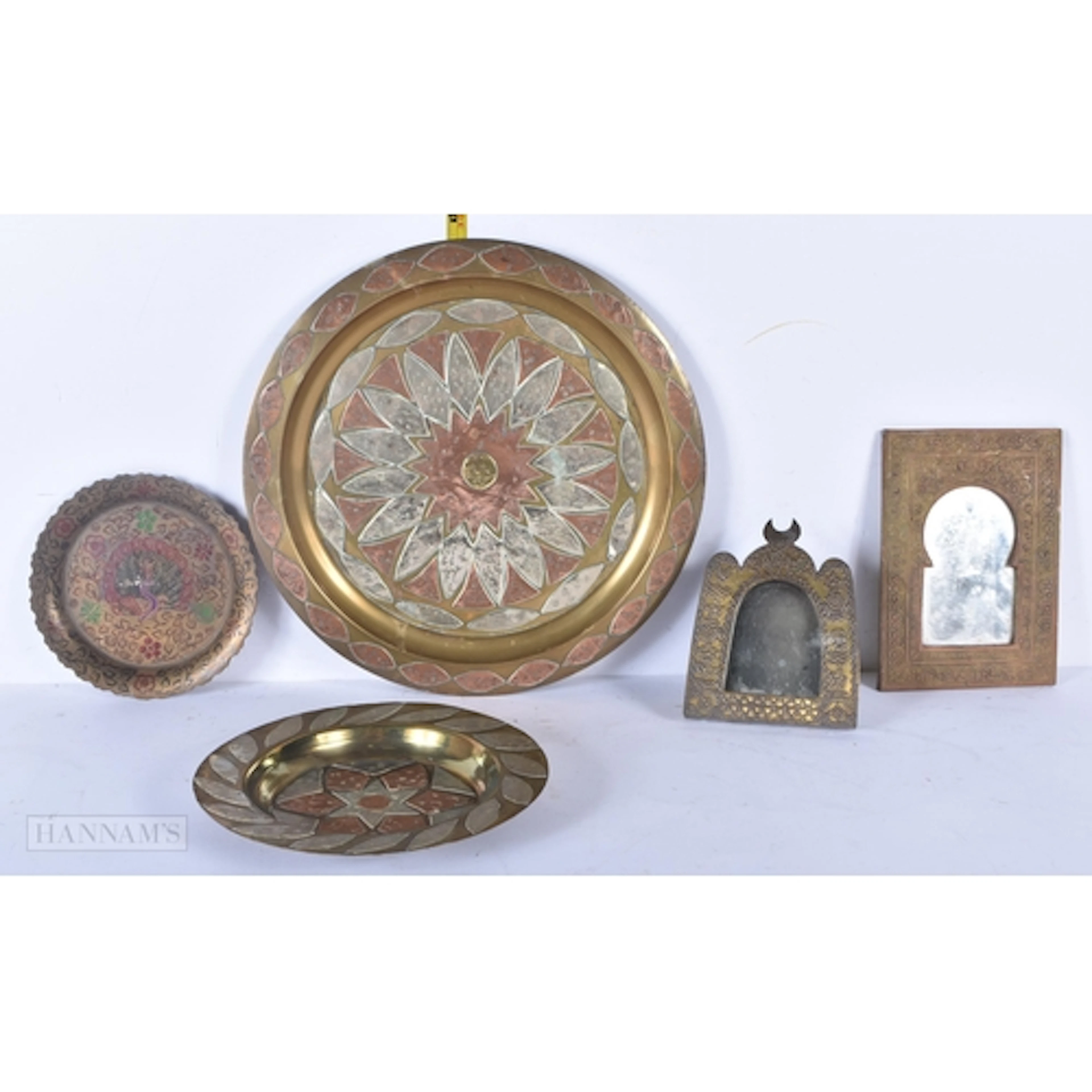 A collection of North African and Central Asian metal dishes...