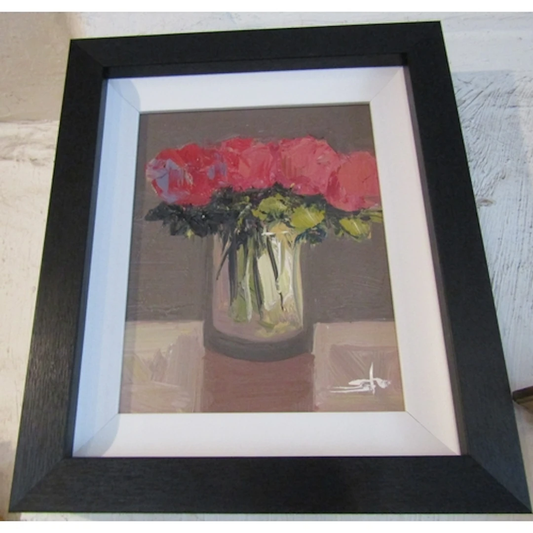 Vivak Madelia Still Life Summer Blossoms Oil on Board Approx...
