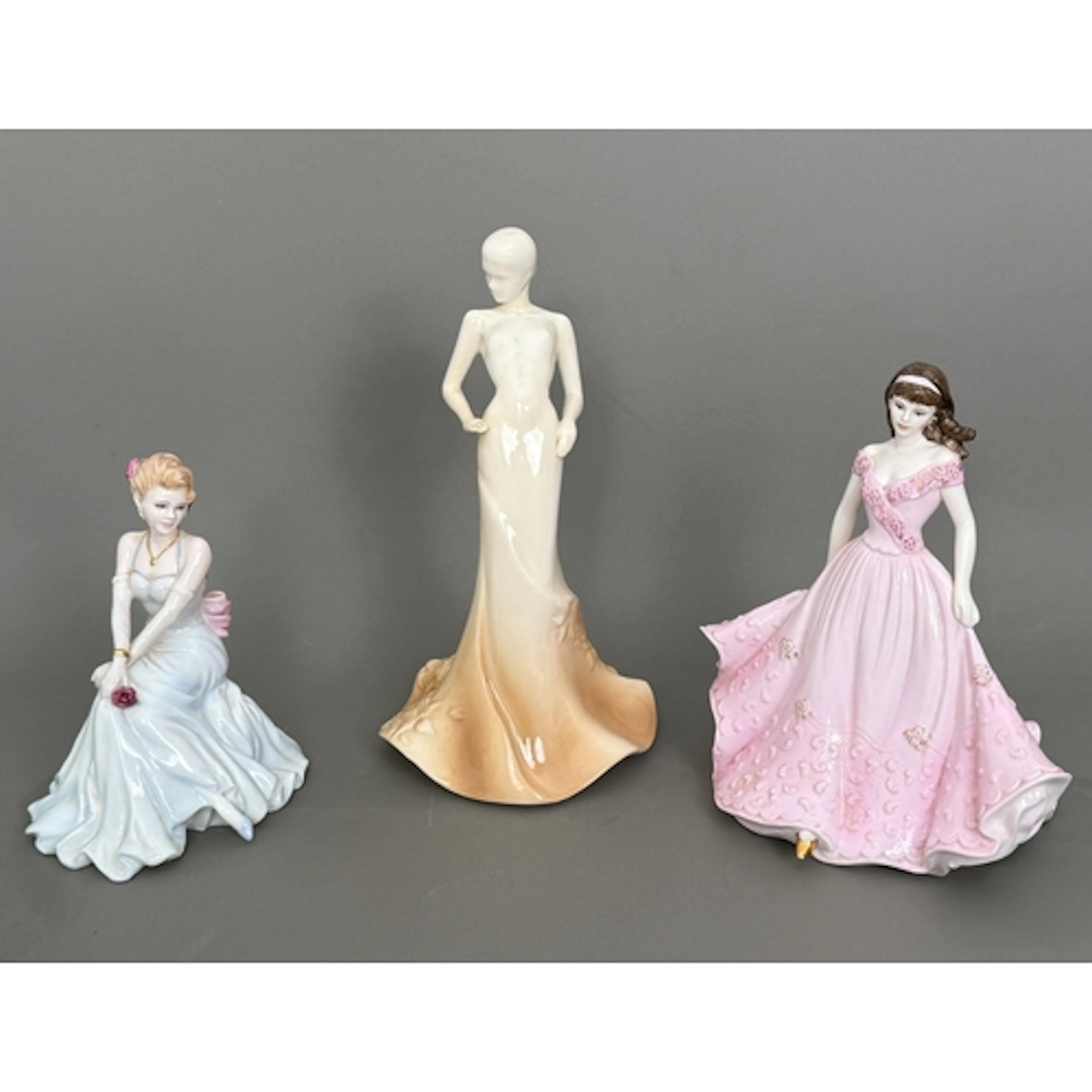 Three Coalport figurines - 'Music and Dance Madrigal,' hand ...