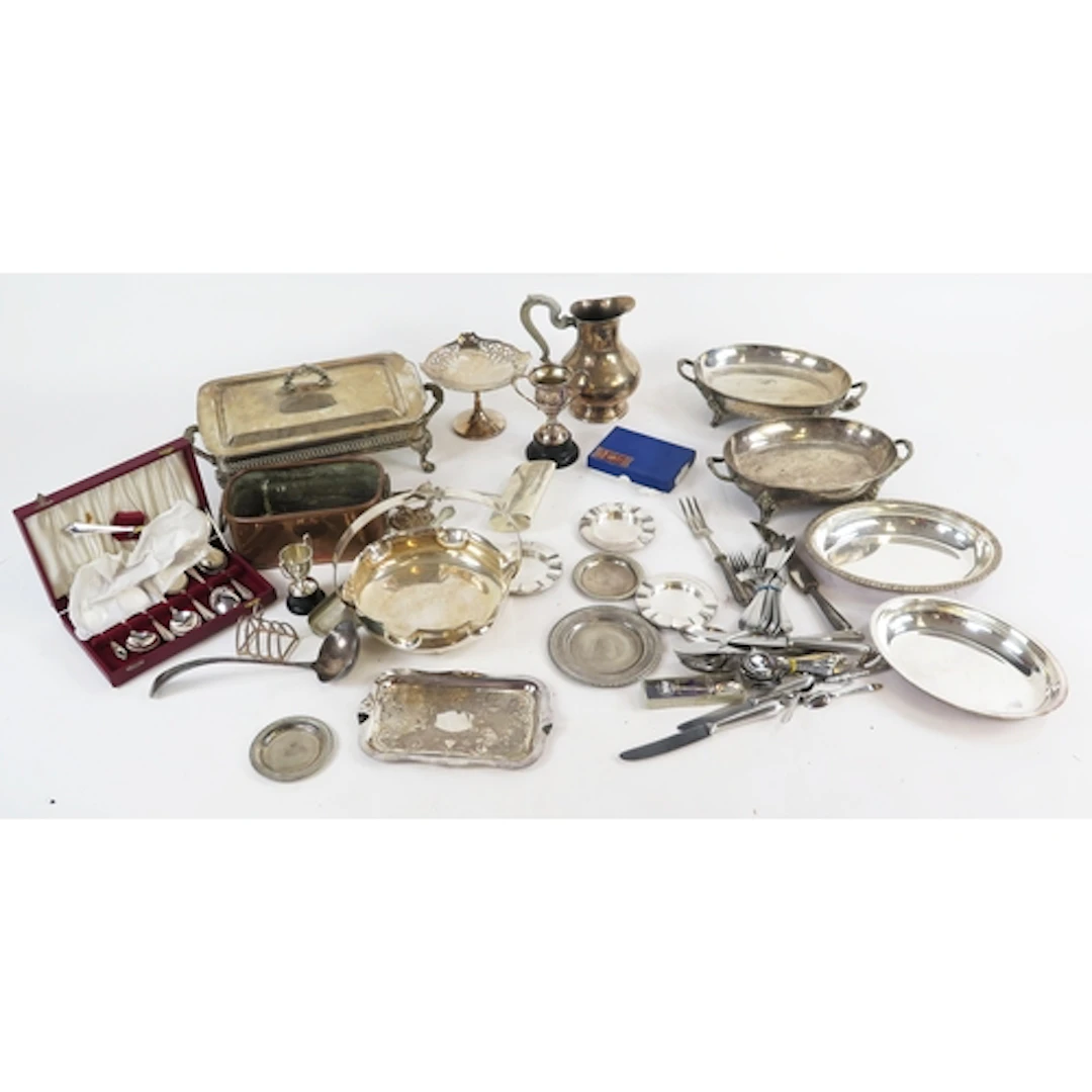 A collection of assorted plated wares including entree dishe...