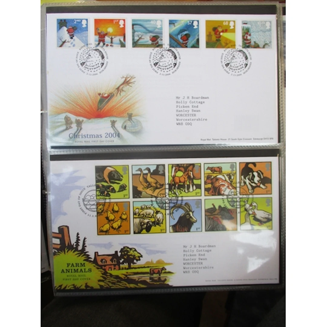 Large coln of GB FDCs in approx 19 vols and loose ranging fr...