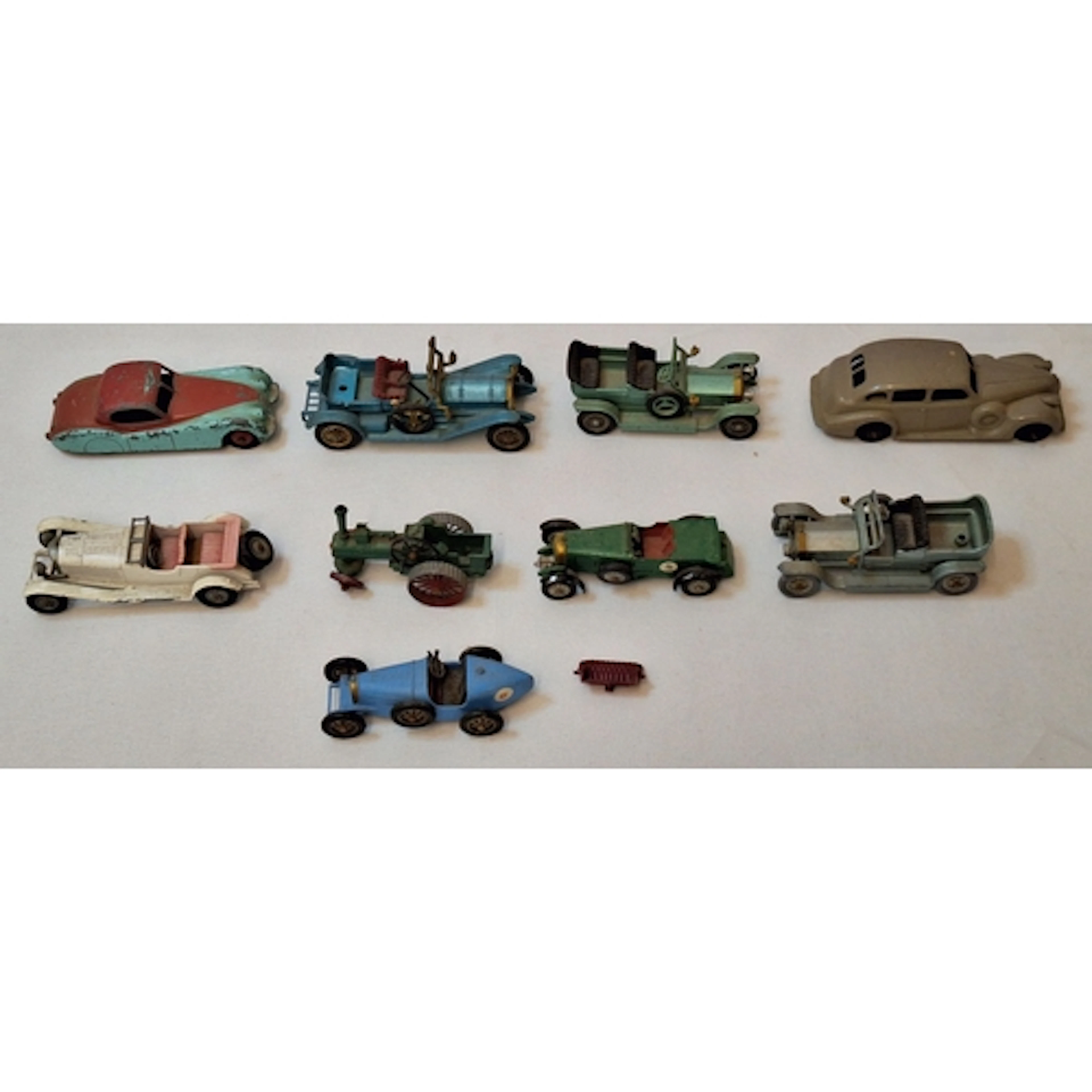 Playworn Die Cast Model Vehicles incl. Dinky Toys Jaguar, Di...