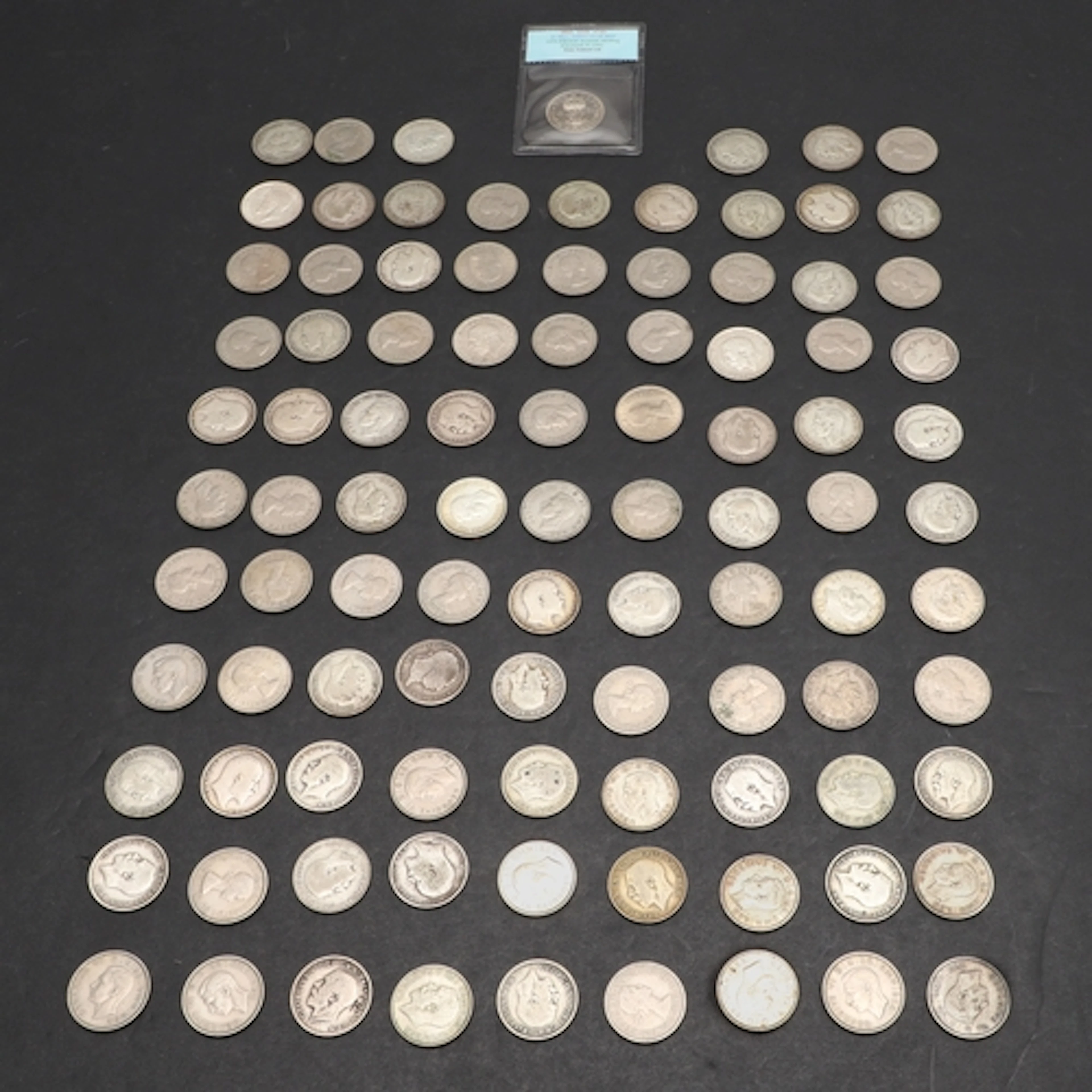 A PARTIAL DATE RUN OF SHILLINGS, EDWARD VII AND LATER. Shill...