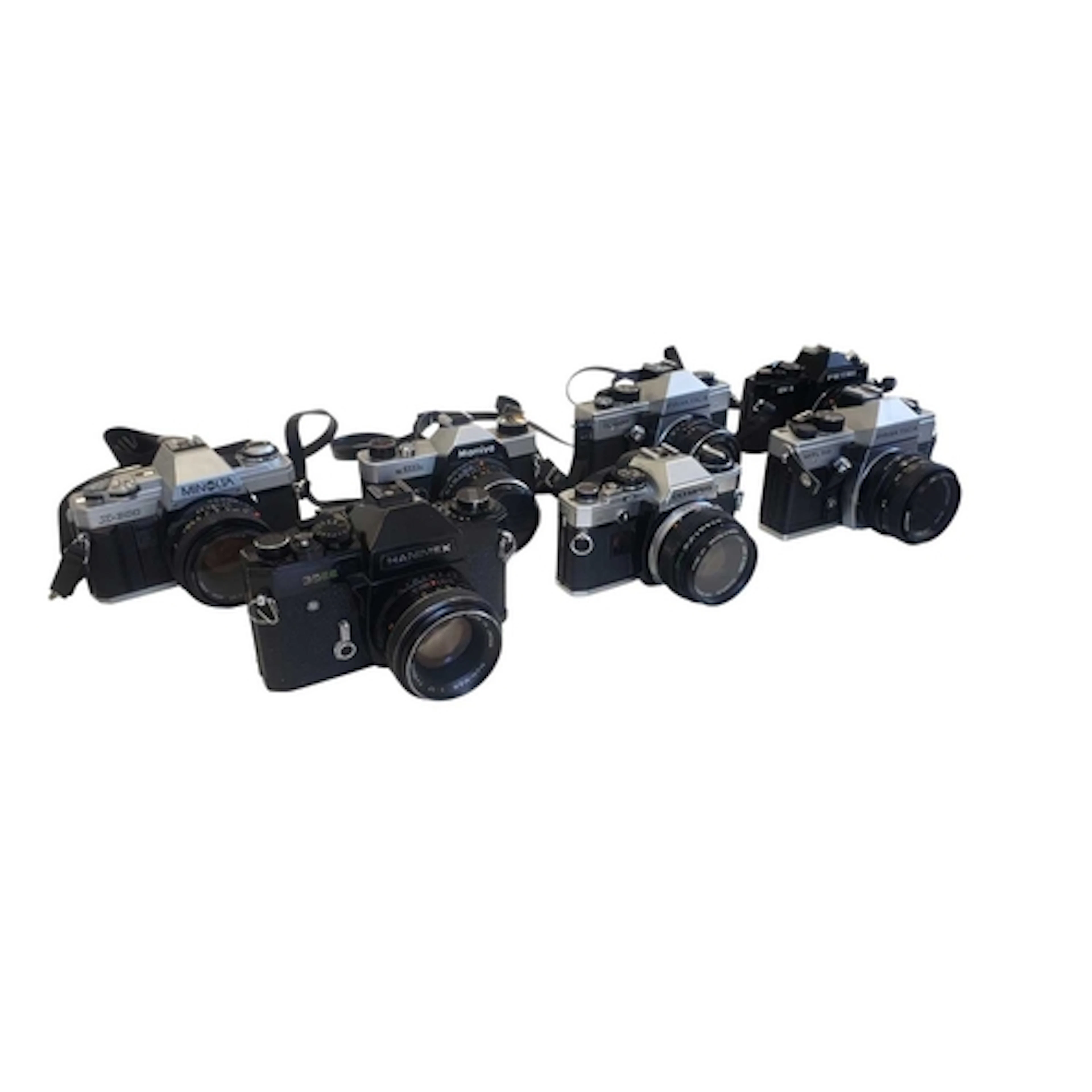 A collection of vintage 20th century Japanese 35mm SLR camer...