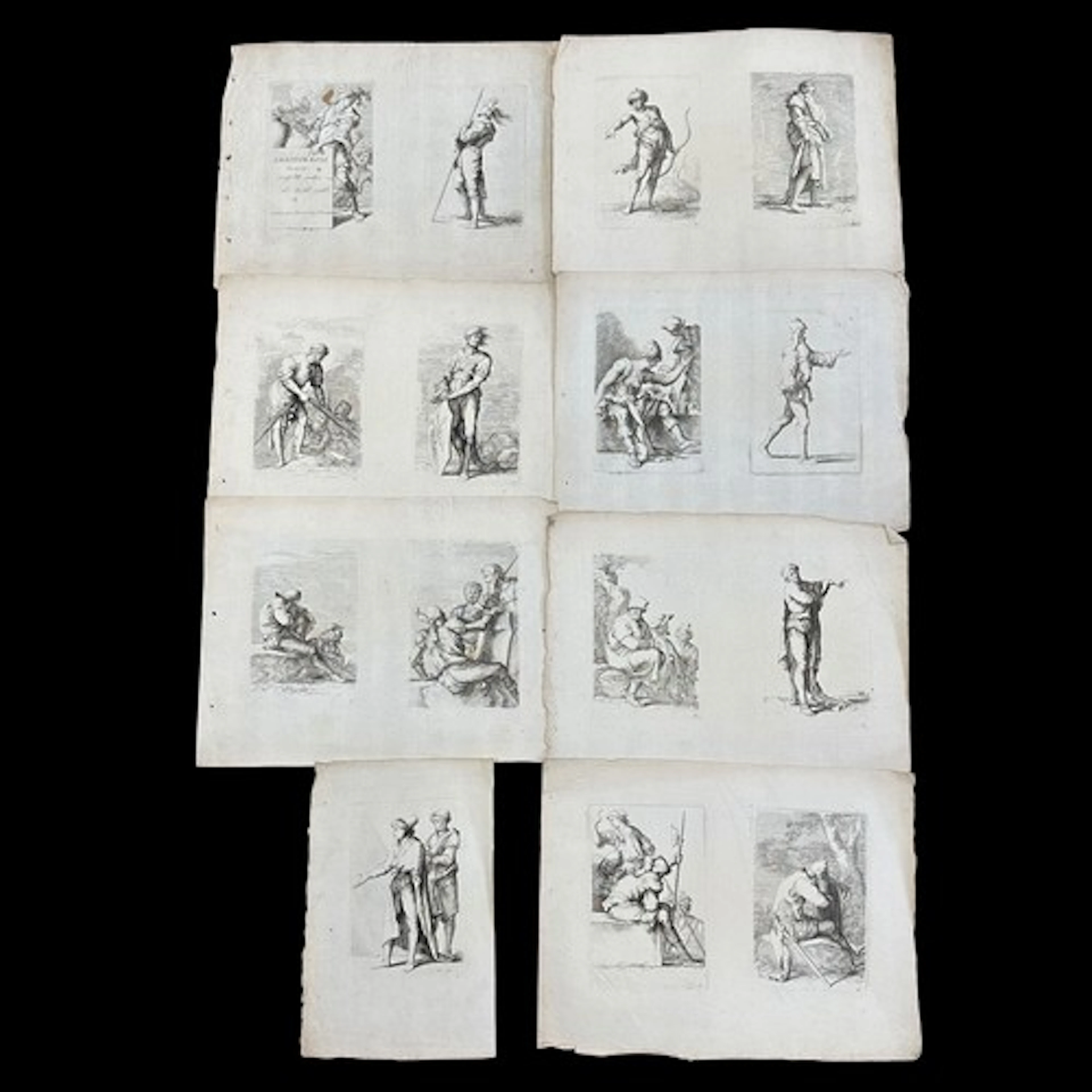 After Salvator Rosa (1615-1673) a collection of etchings, mo...