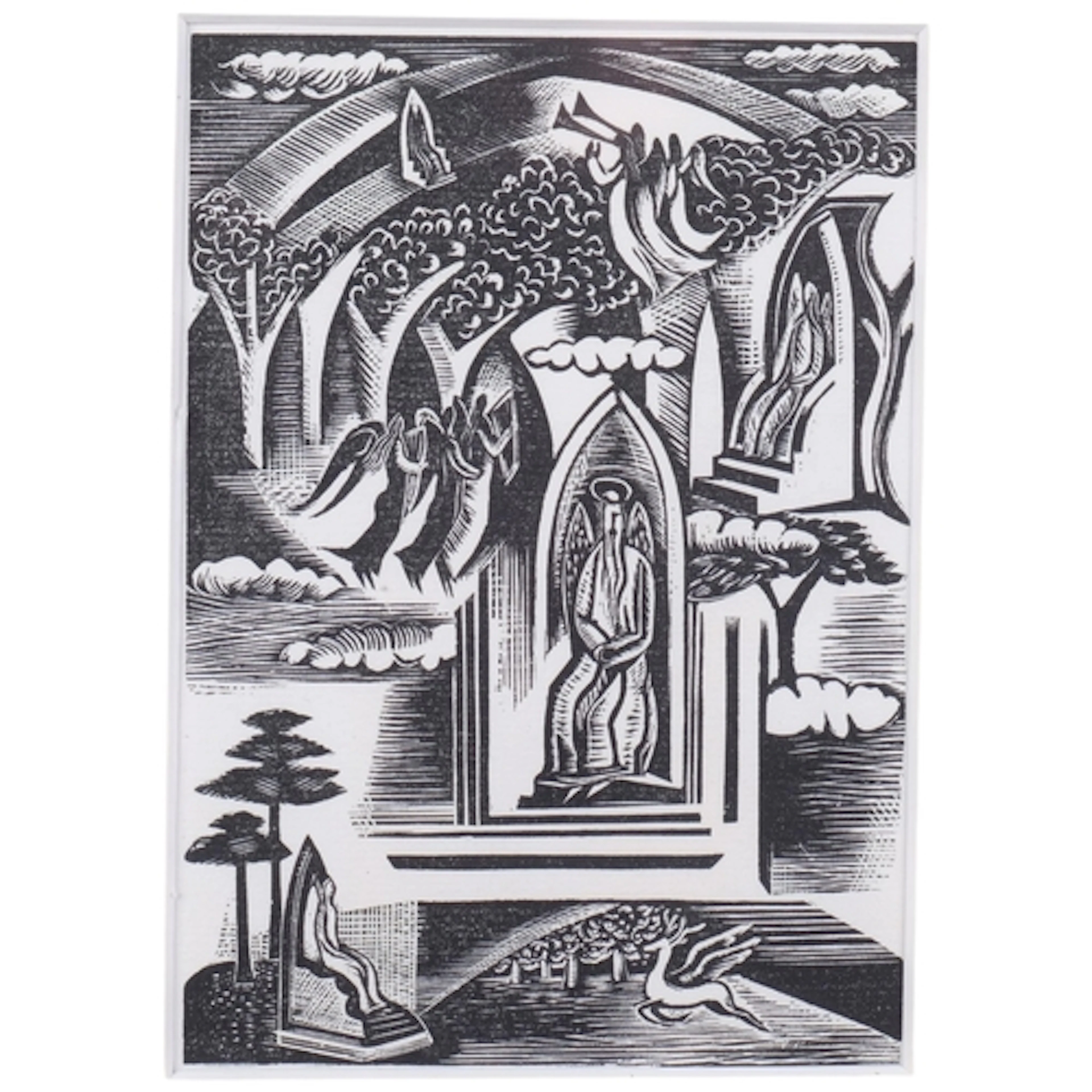 Paul Nash (1889-1946), woodcut on paper, Illustration for Ab...