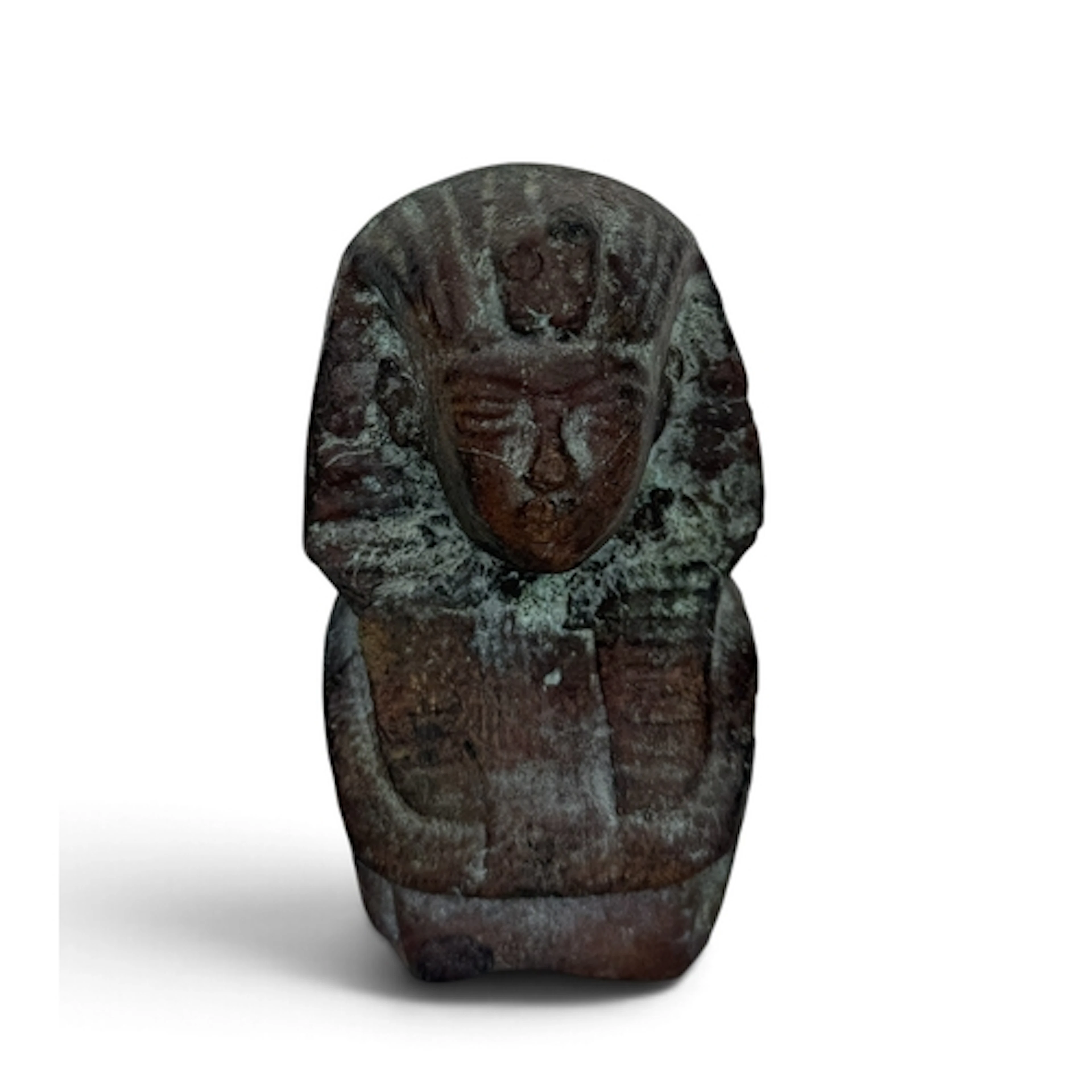 A BRONZE FIGURE OF A PHARAOH, PROBABLY 19TH CENTURY 9.7cm hi...