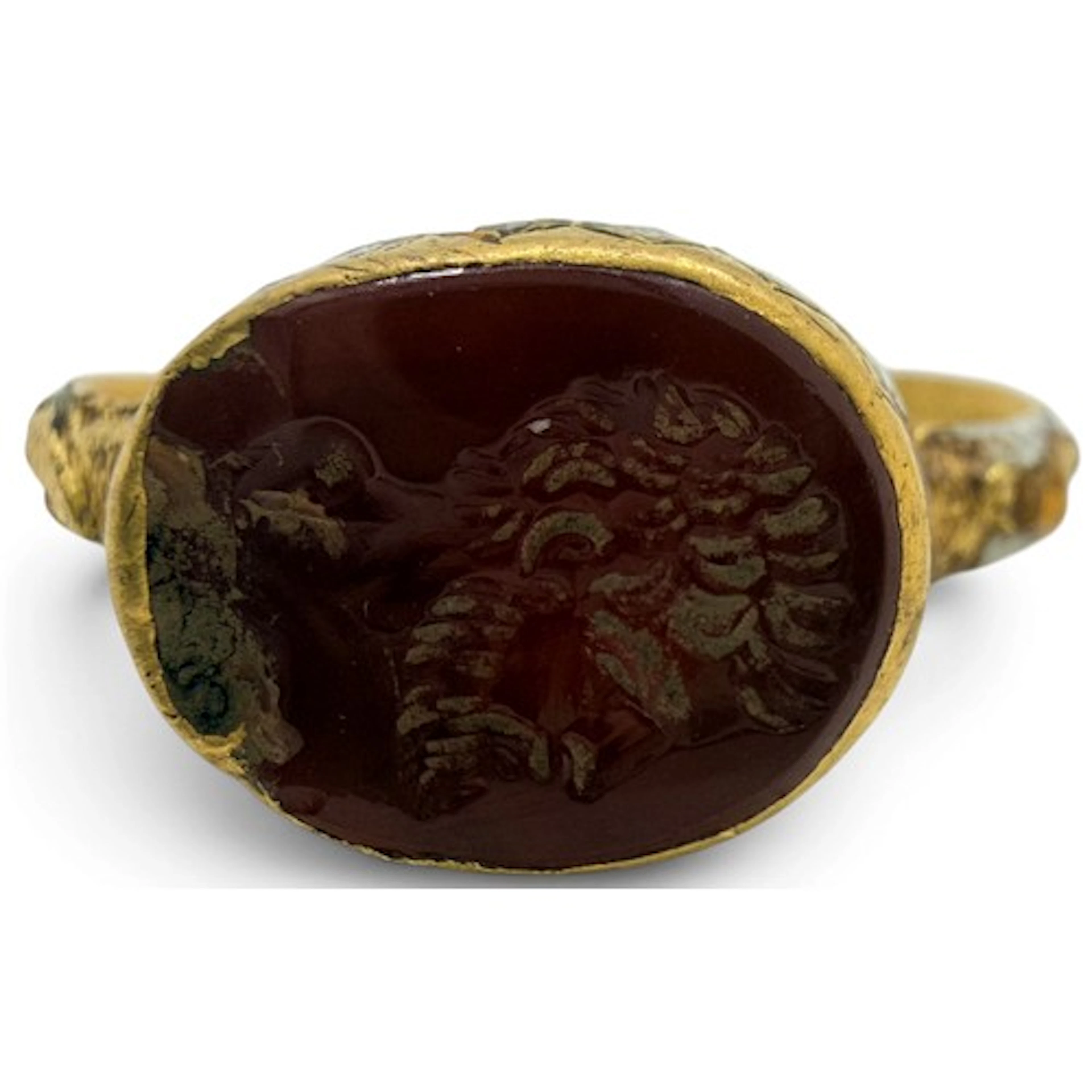 A Renaissance or early seventeenth-century gold ring, set wi...