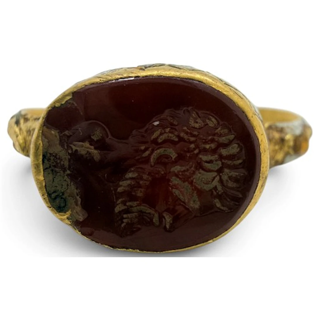 A Renaissance or early seventeenth-century gold ring, set wi...