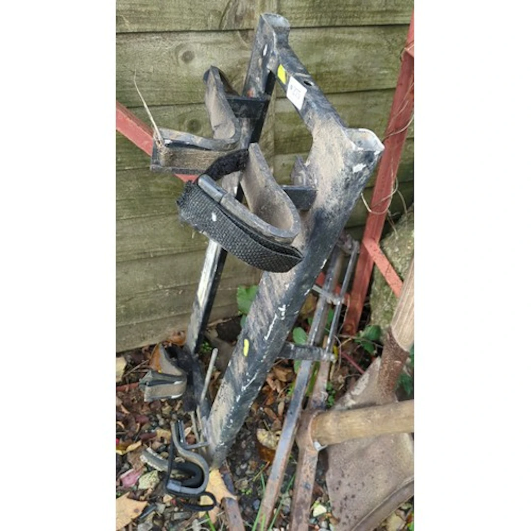 Power Ride UVPR900 UTV gun rack, with black tubular frame ma...