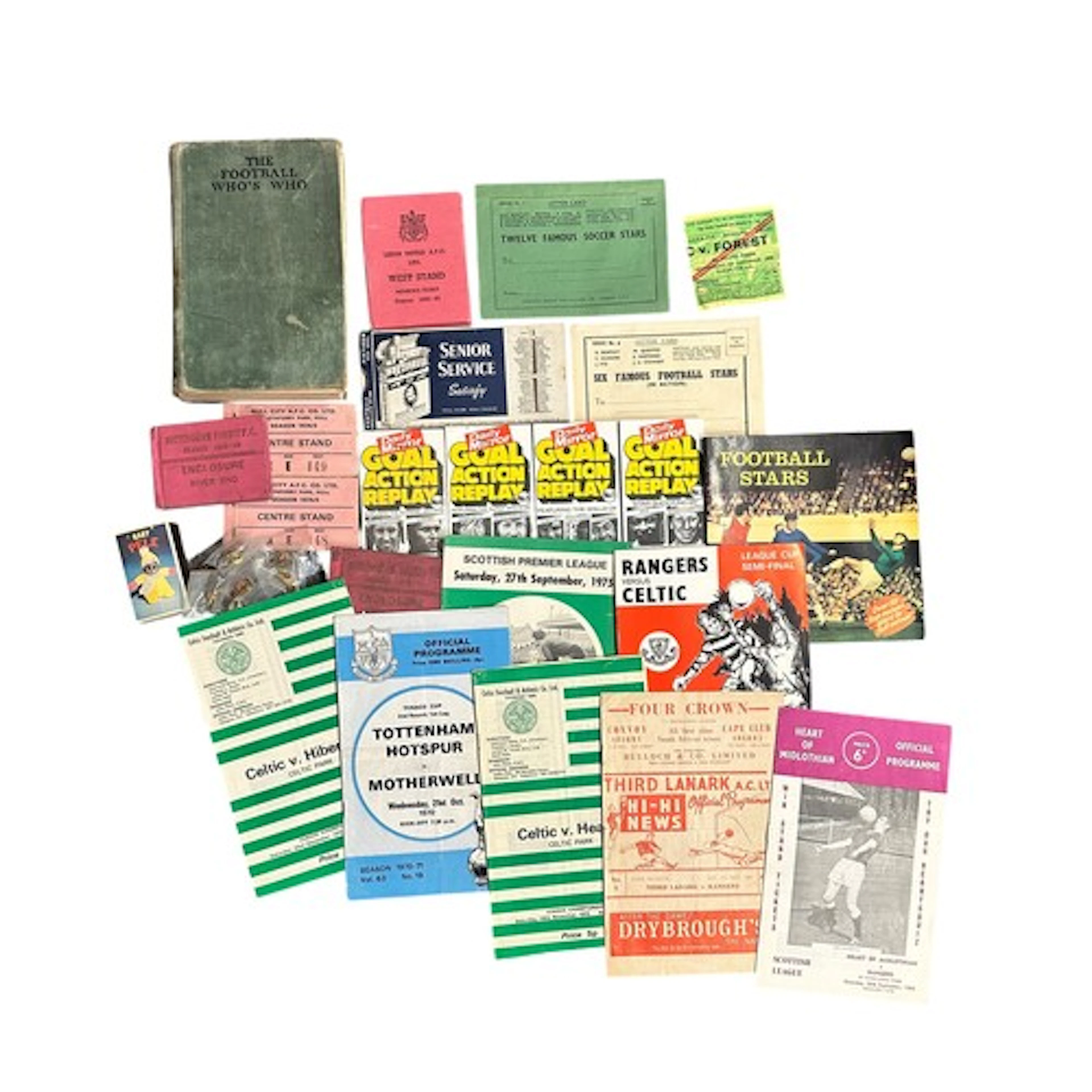 Box of football season ticket booklets 1960's-70's for Leeds...
