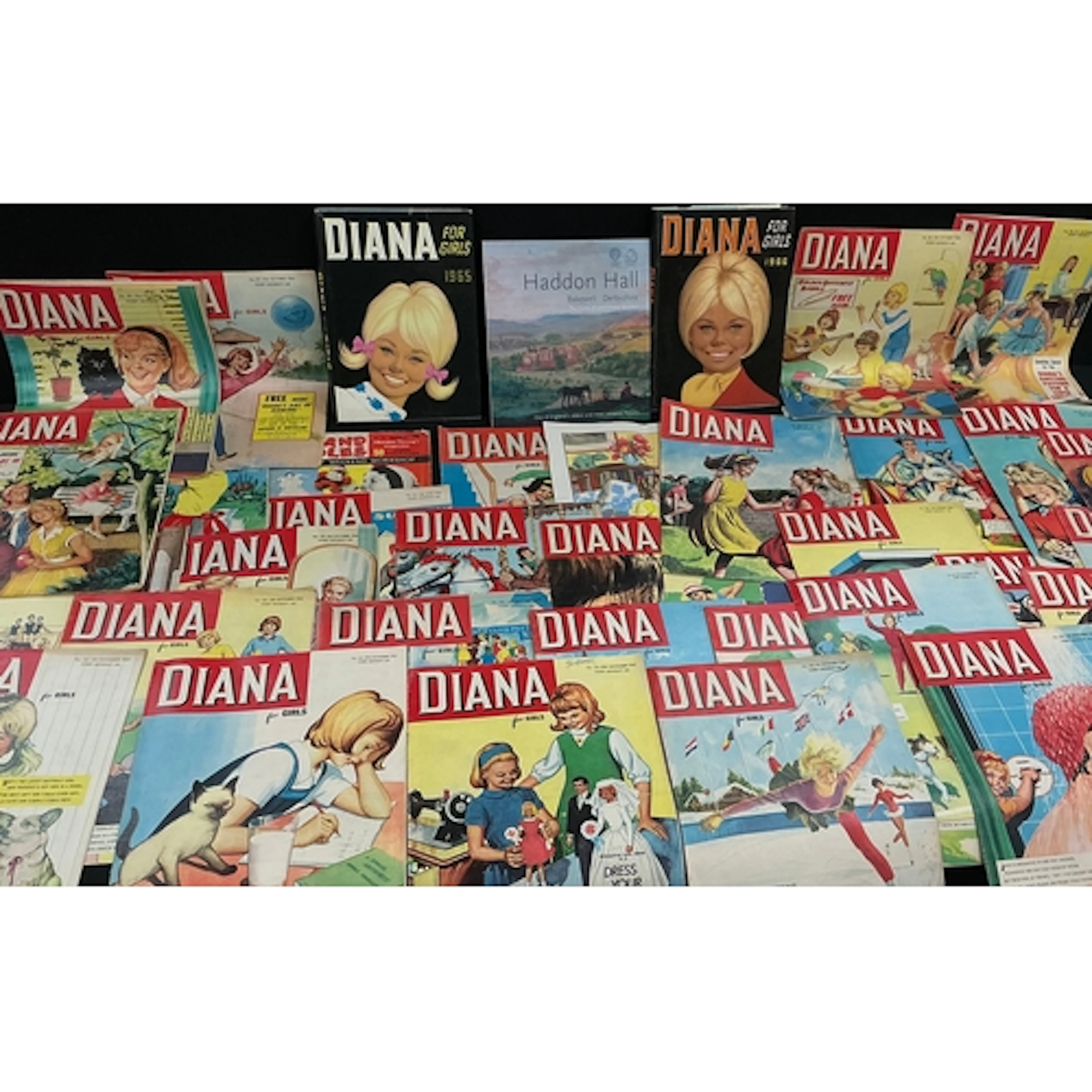A large quantity of 1960s Diana for girls magazines with top...