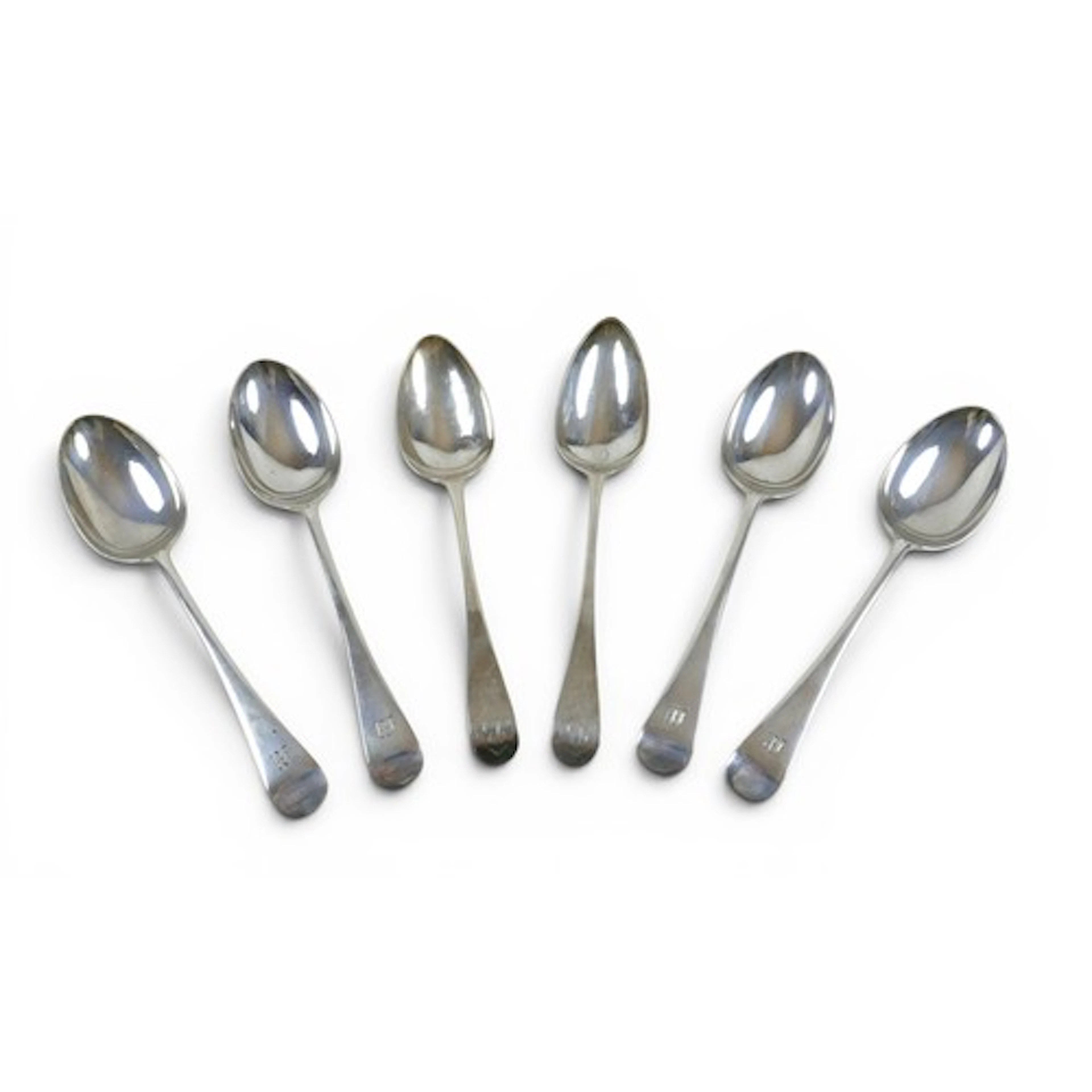 A set of four Edward VII silver table spoons, Old English pa...