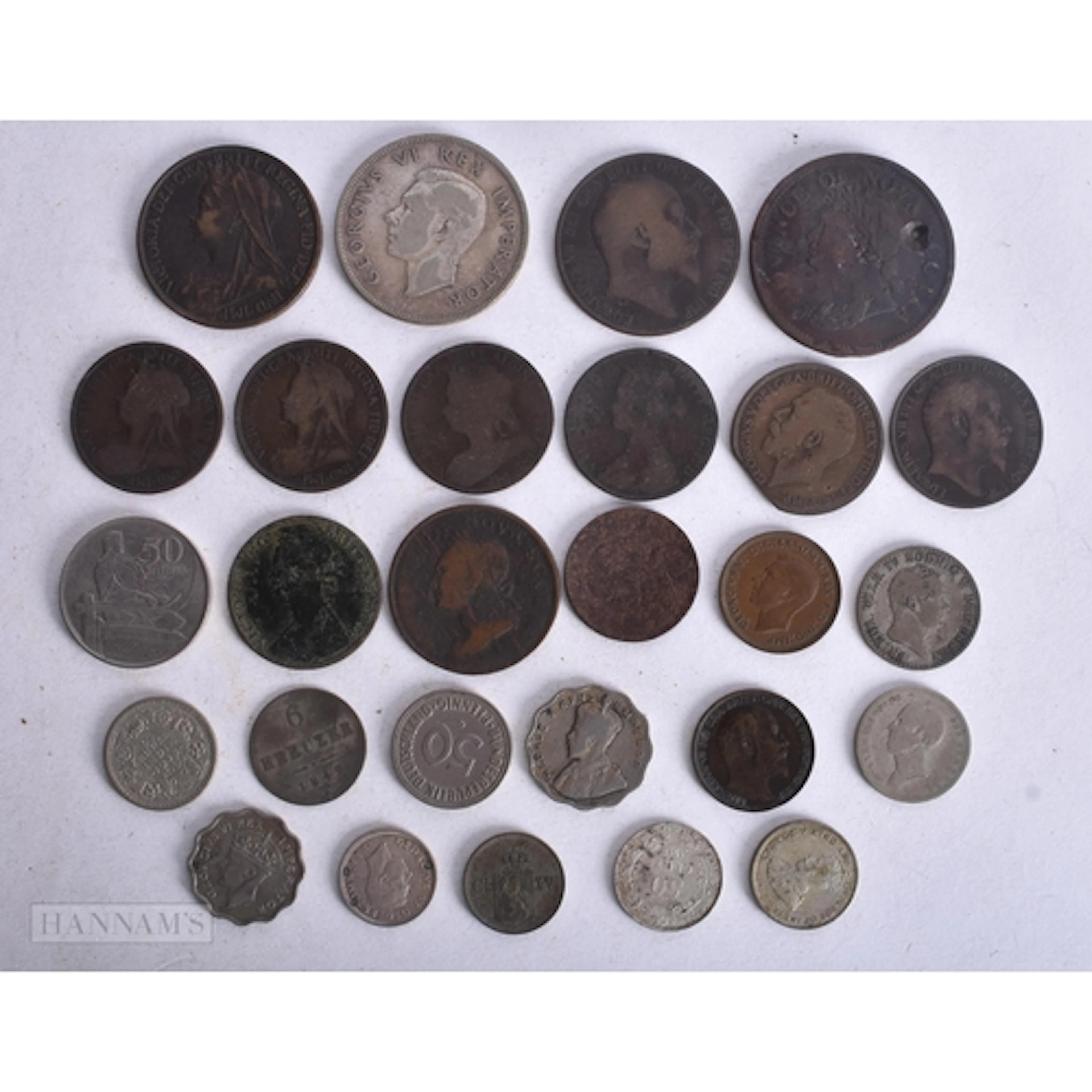ASSORTED CANADA & NOVA SCOTIA COINS including a 1824 penny e...