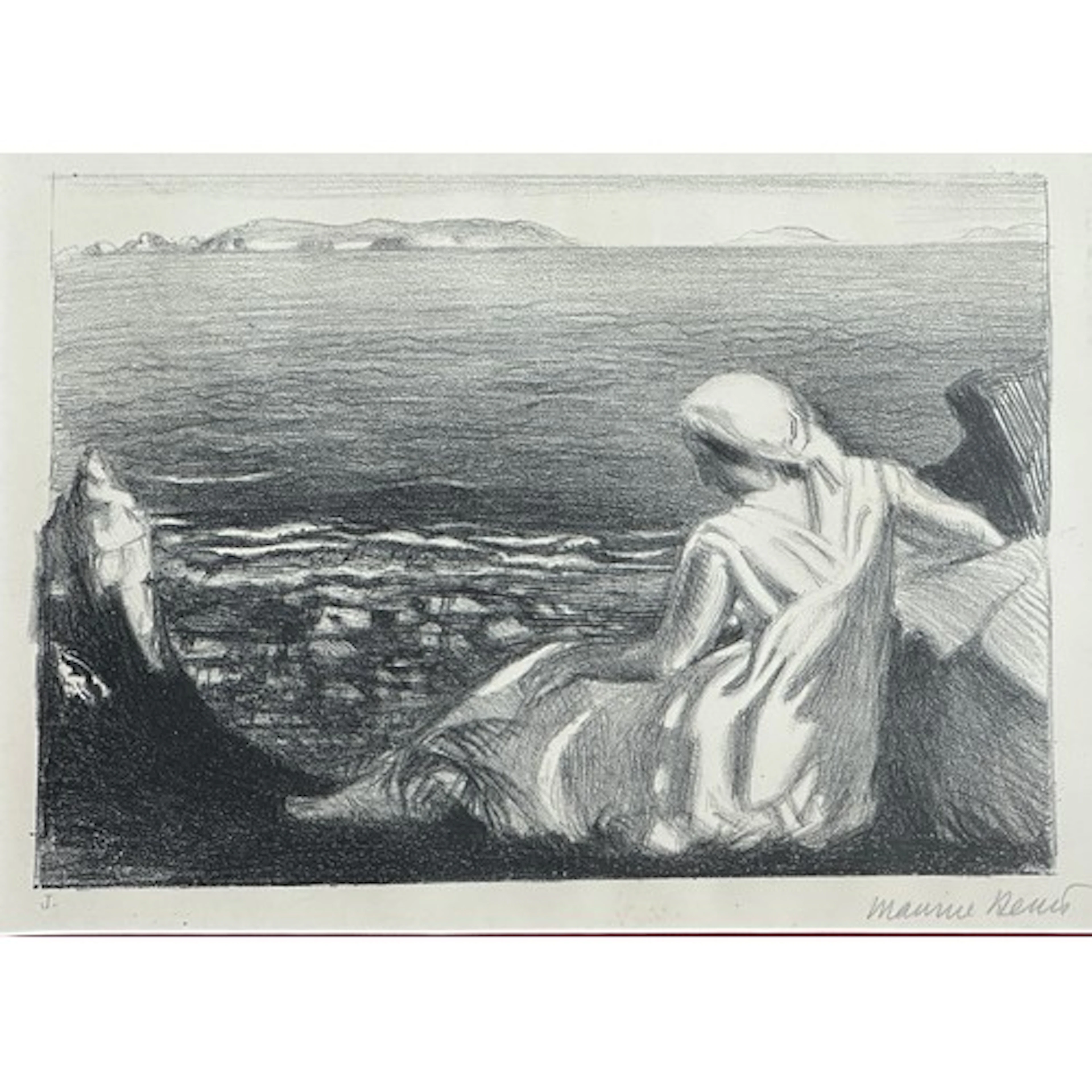 Maurice Denis (1870-1943) 'Solitude', lithograph printed in ...