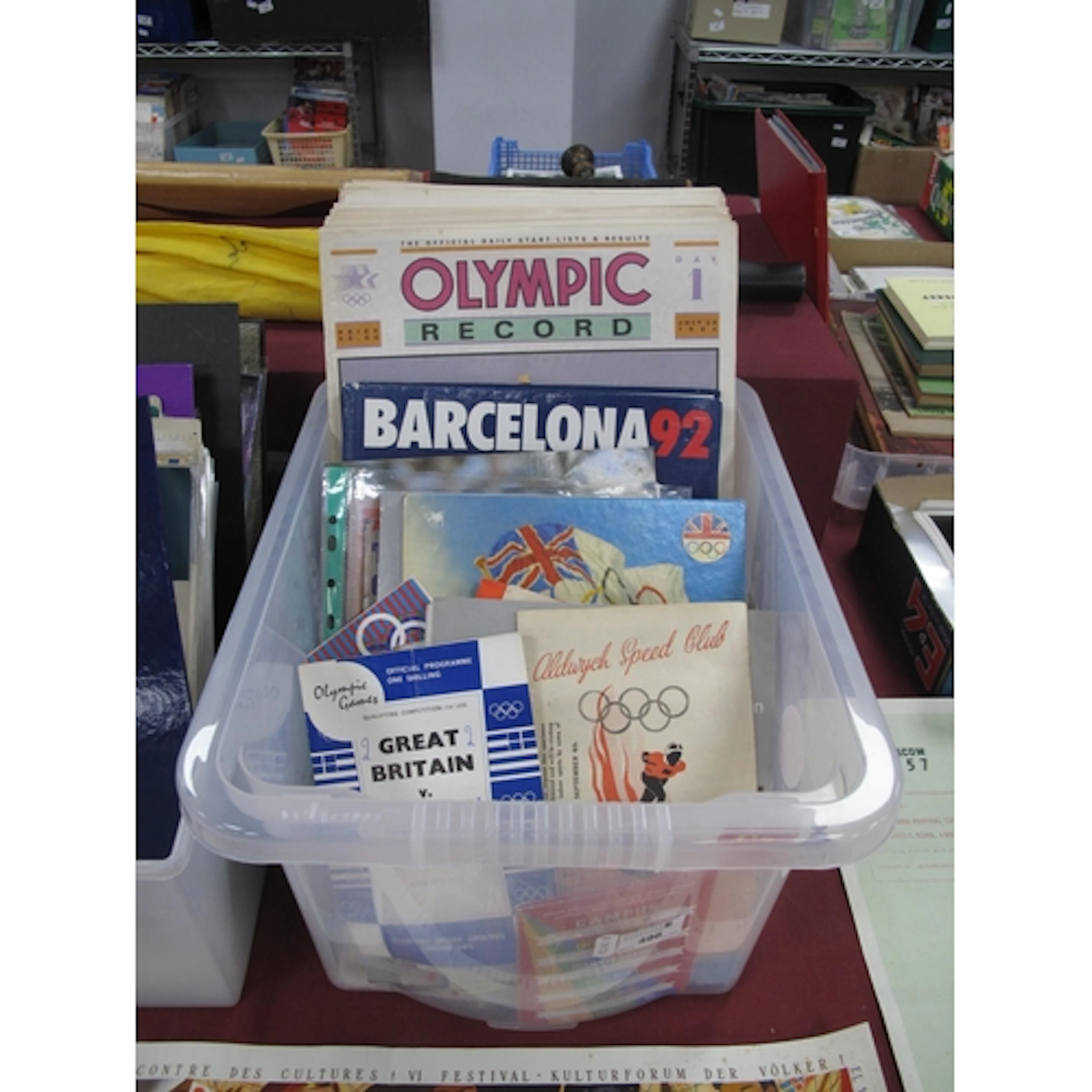 Full Set of Fifteen Olympic Record Newspapers, mixed Olympic...
