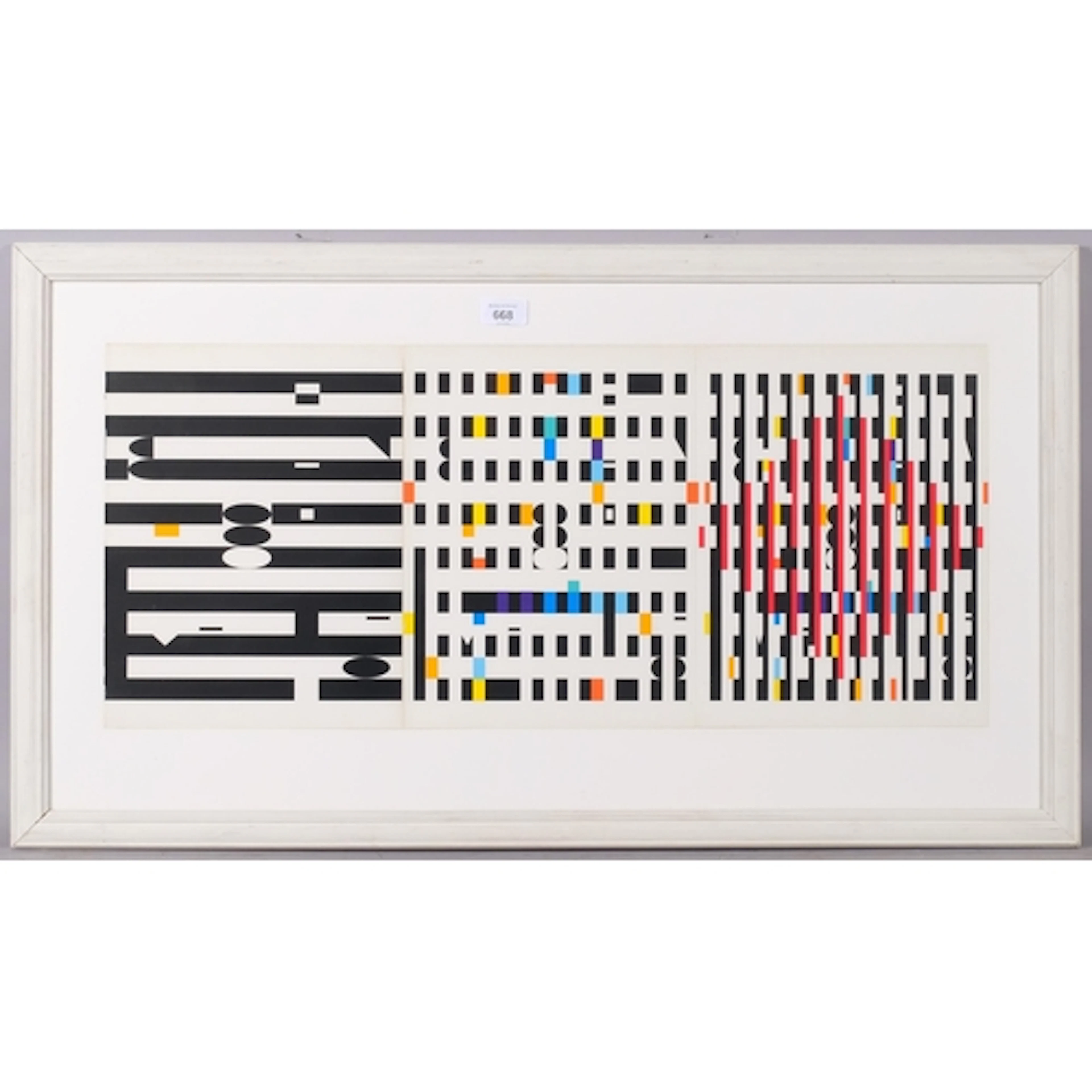 Yacov Agam, Op Art Image, 1974, original serigraph screenpri...