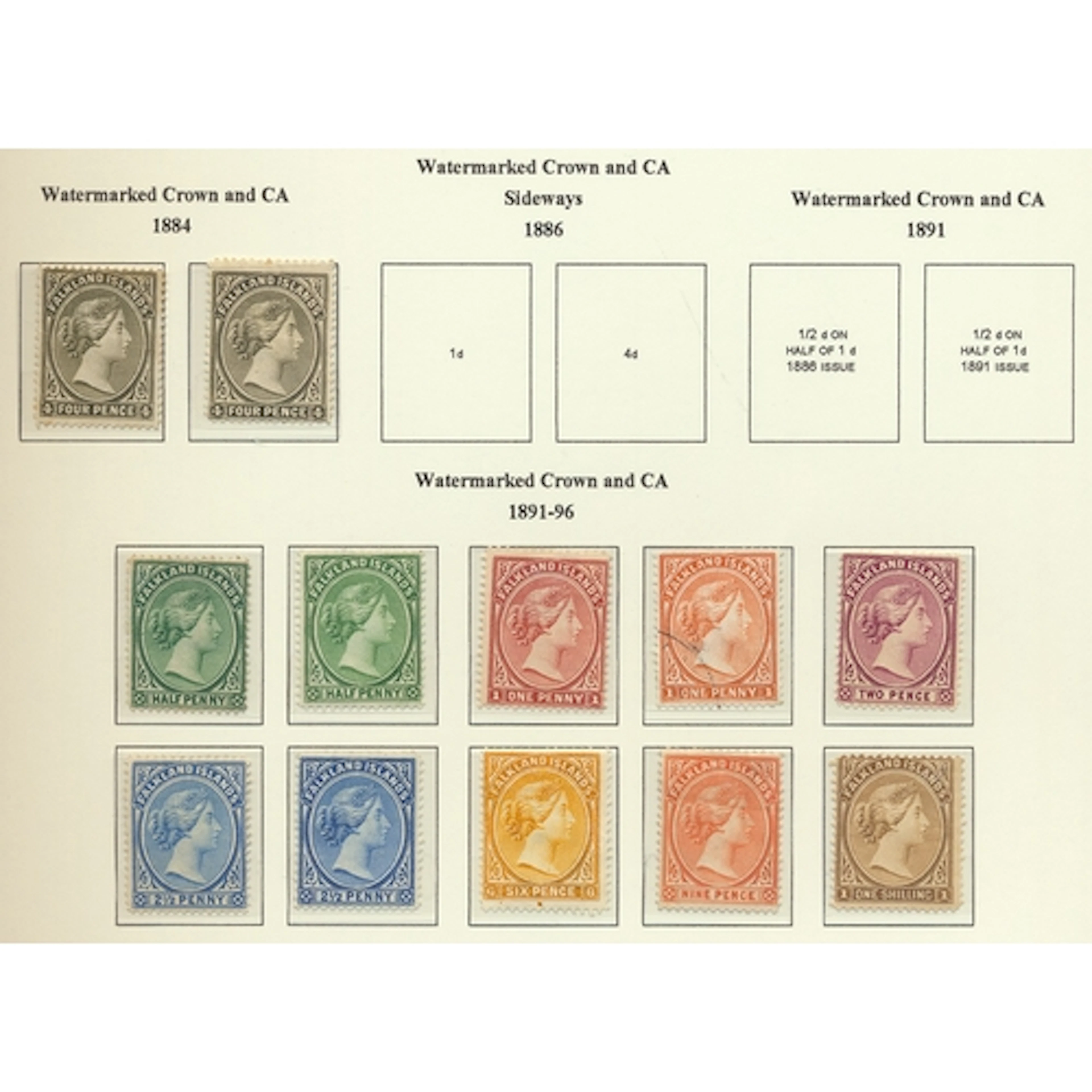 Falkland Islands. Mint coln on loose Lighthouse pages rangin...