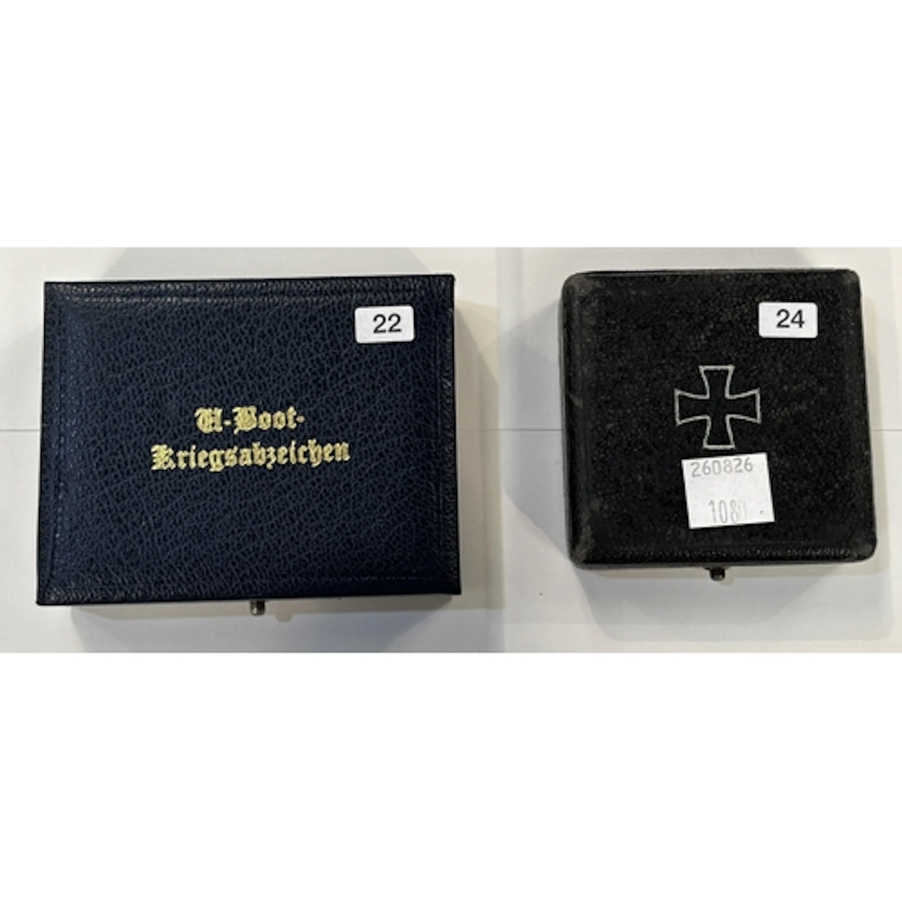 A WWII German U-Boat war badge in original presentation case...