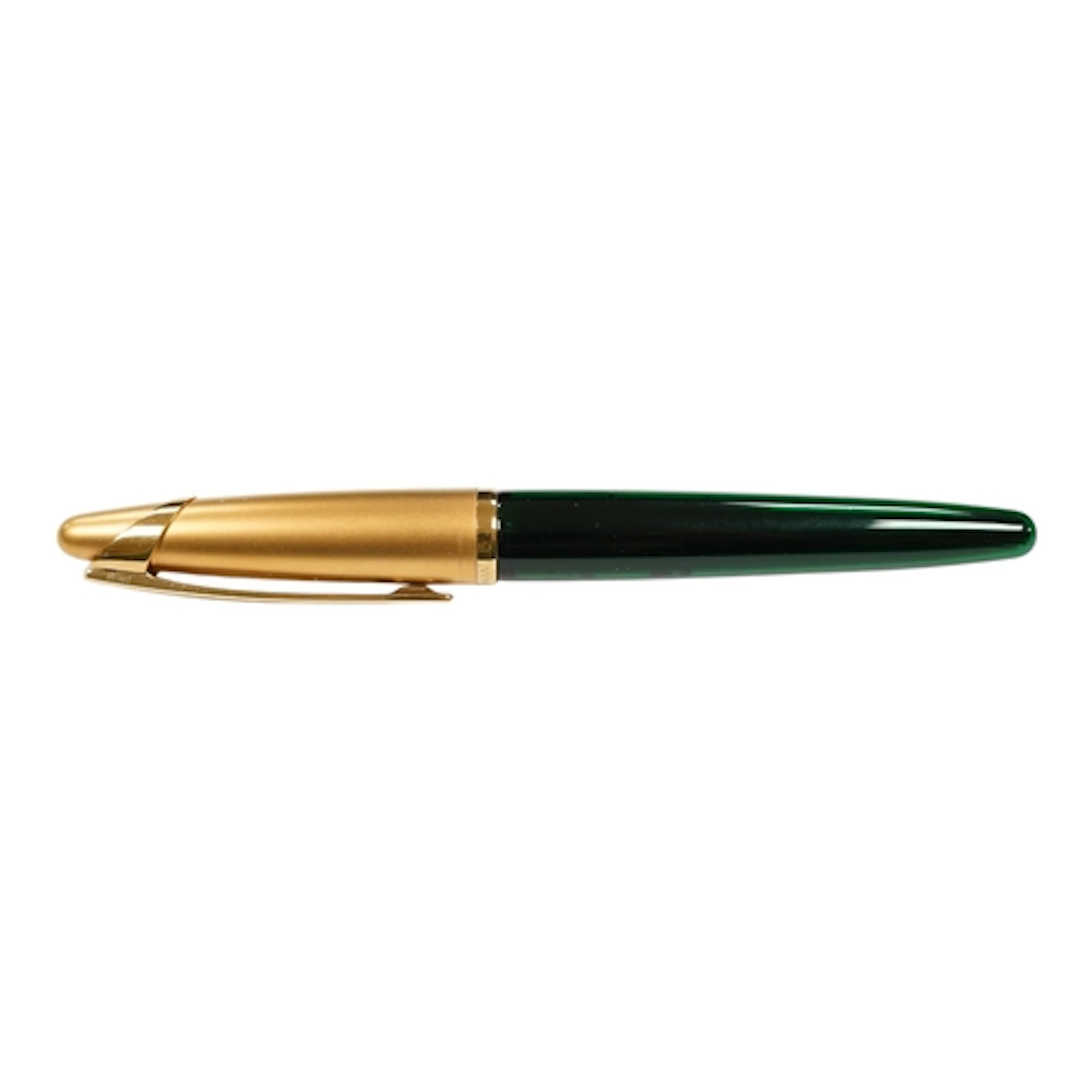 Waterman Edson fountain pen in green with 18ct. gold medium ...