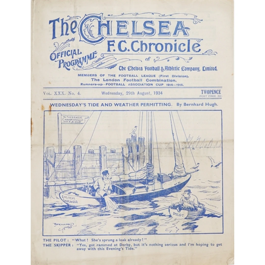 Chelsea F.C. Chronicle official football programme - Wednesd...