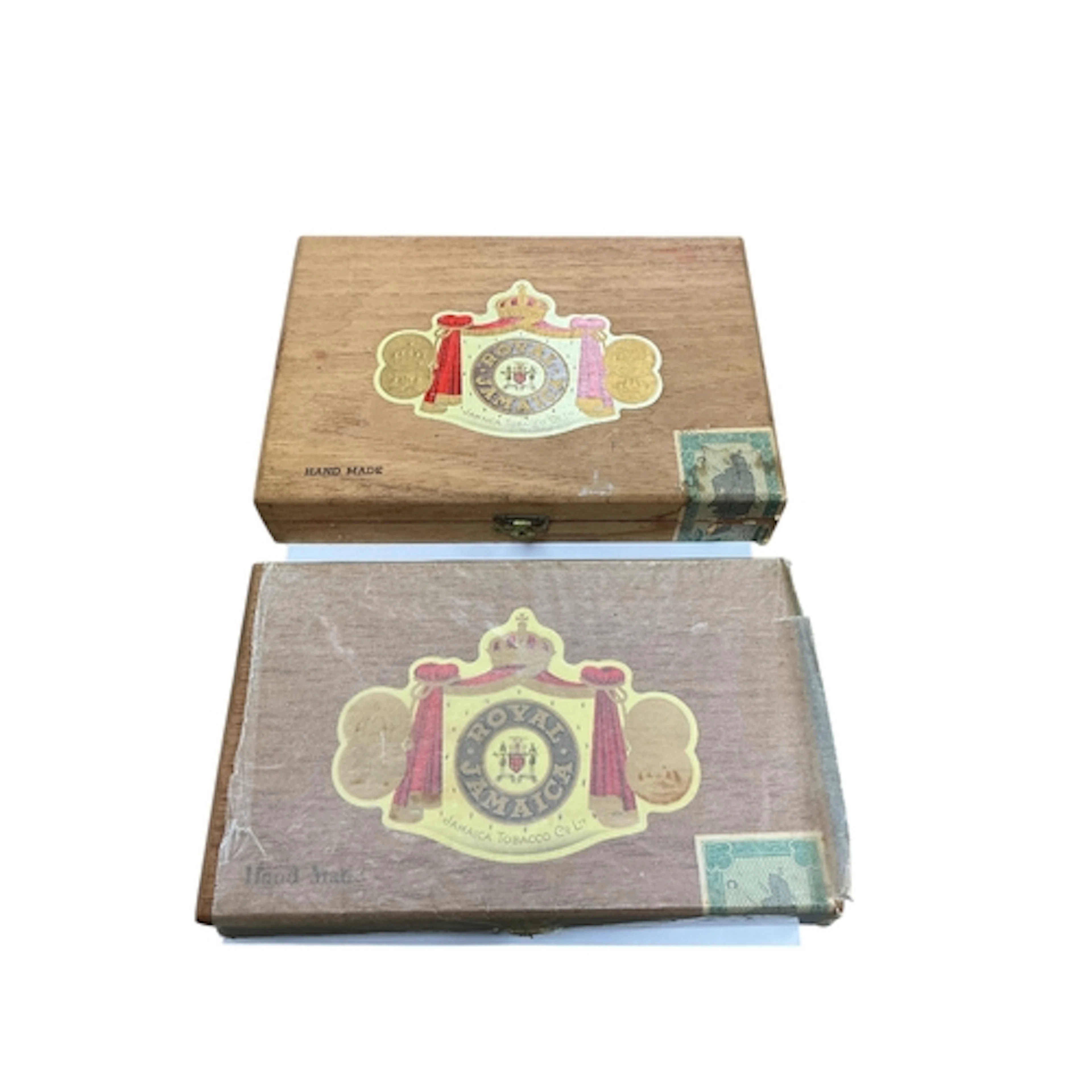 Two boxes of 1970s Royal Jamaica handmade Coronas cigars, co...