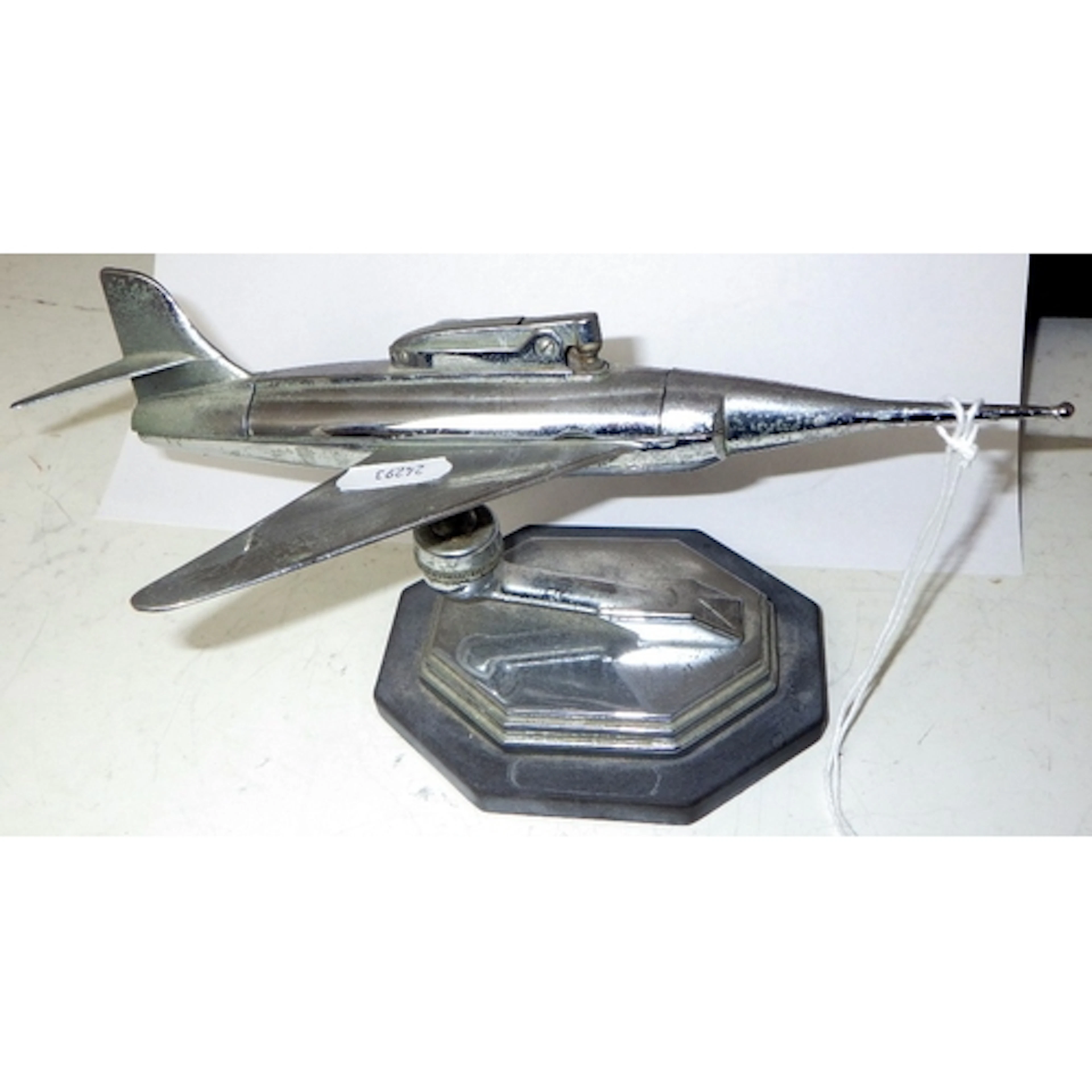 A chromium plated fighter jet table lighter AF