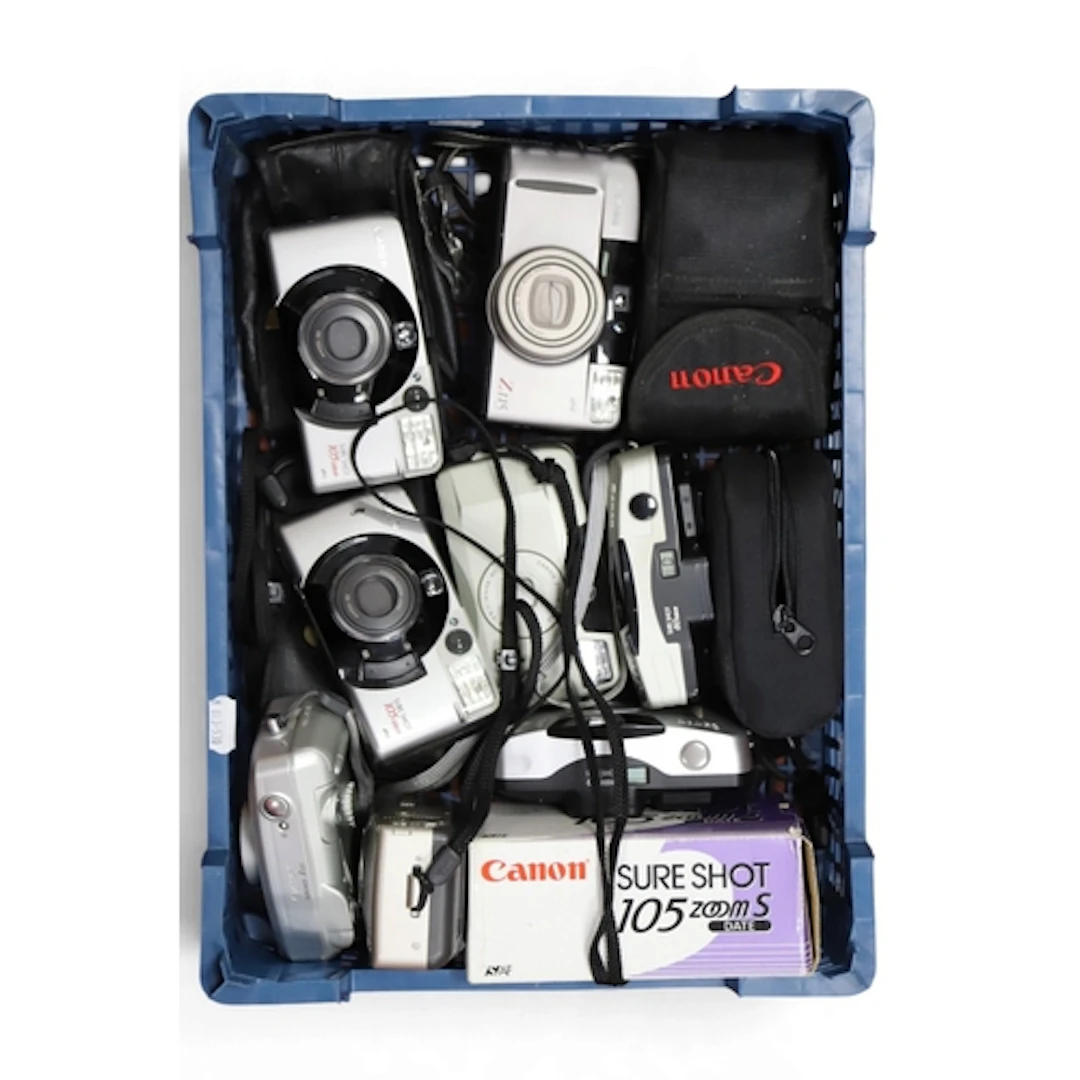 Canon SureShot 35mm Compact Film Cameras to include two 105 ...