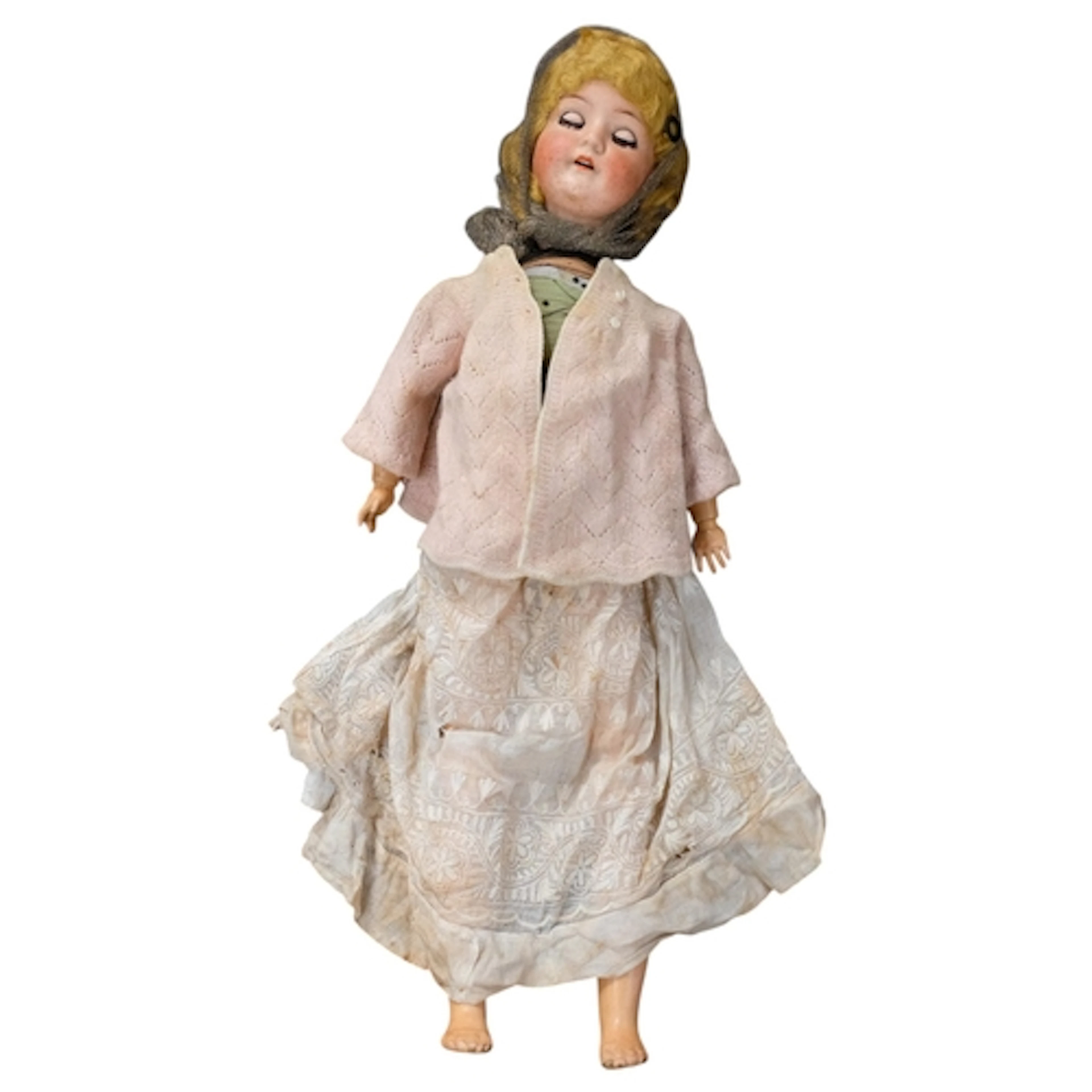 An early 20th century Heubach Koppelsdorf bisque porcelain-h...