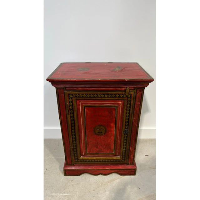 Hand painted middle Eastern cupboard, 62cm x 46cm.