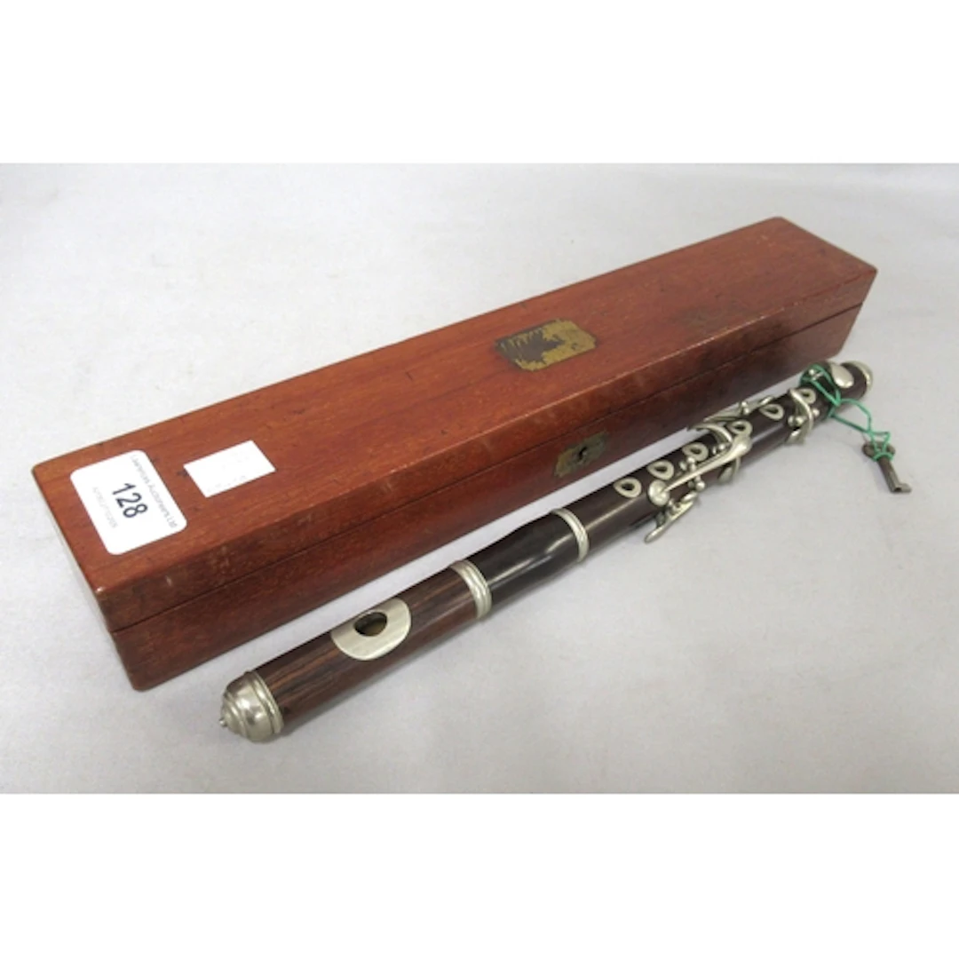 Late 19th / early 20th Century rosewood military Fife, in a ...