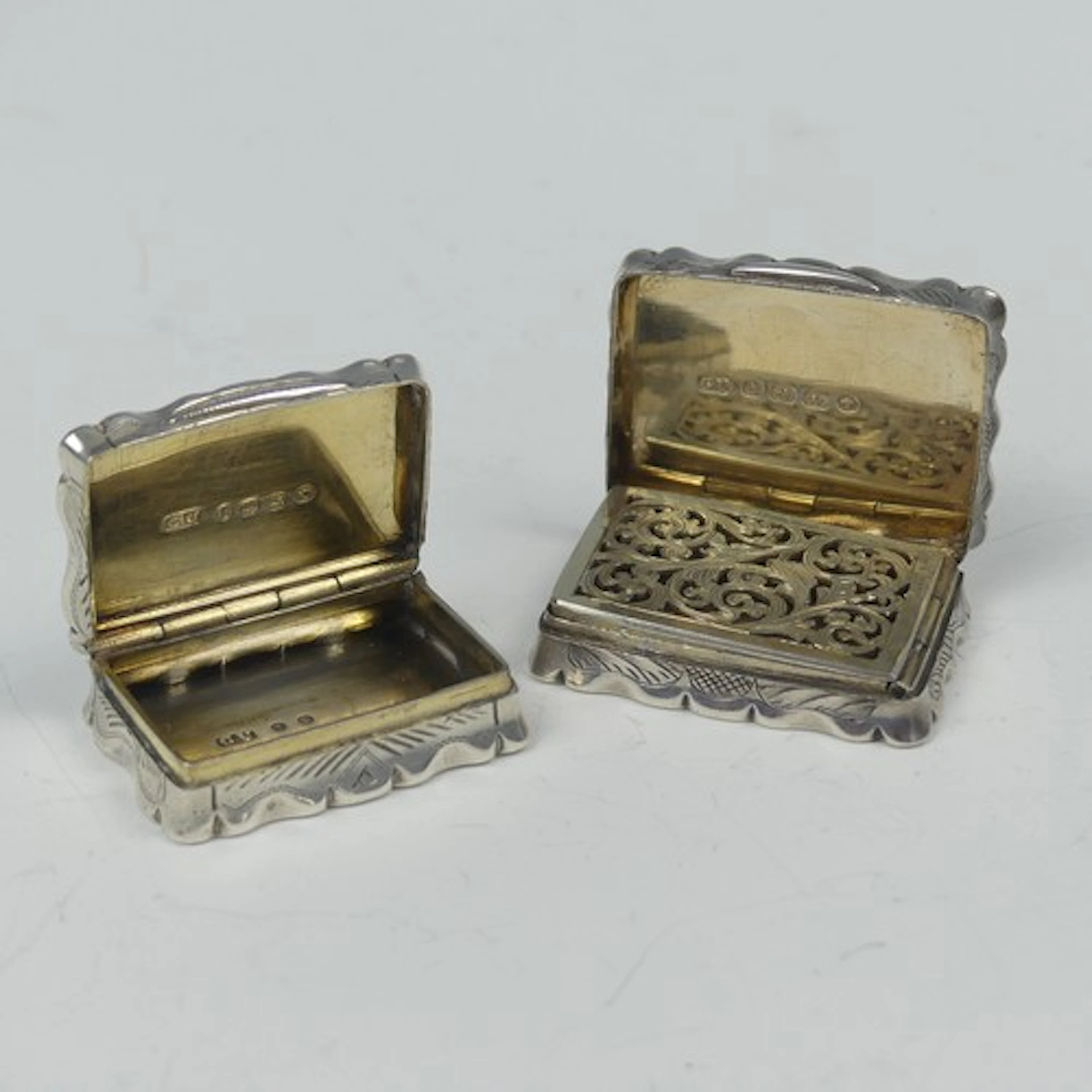 A Victorian silver Vinaigrette, by George Unite, hallmarked ...