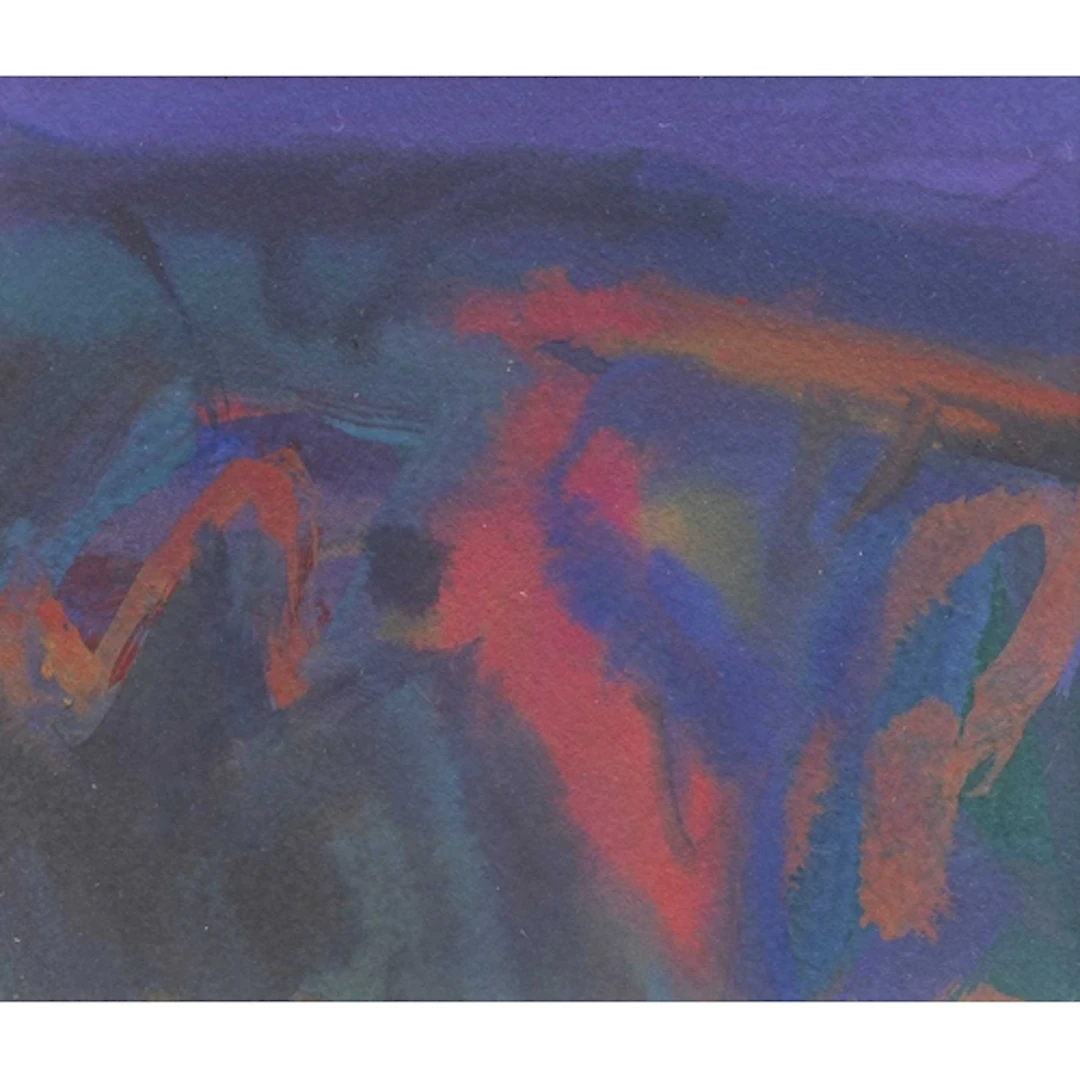 § John MILLER (1931-2002) Landscape Gouache, stamp signed, f...