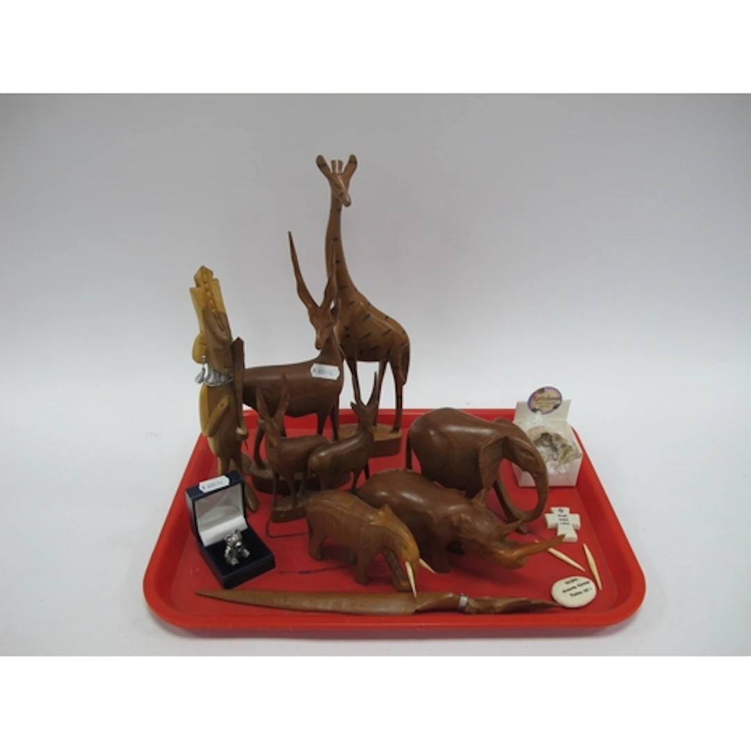 Collectables and Works of Art, including mixed African hand-...
