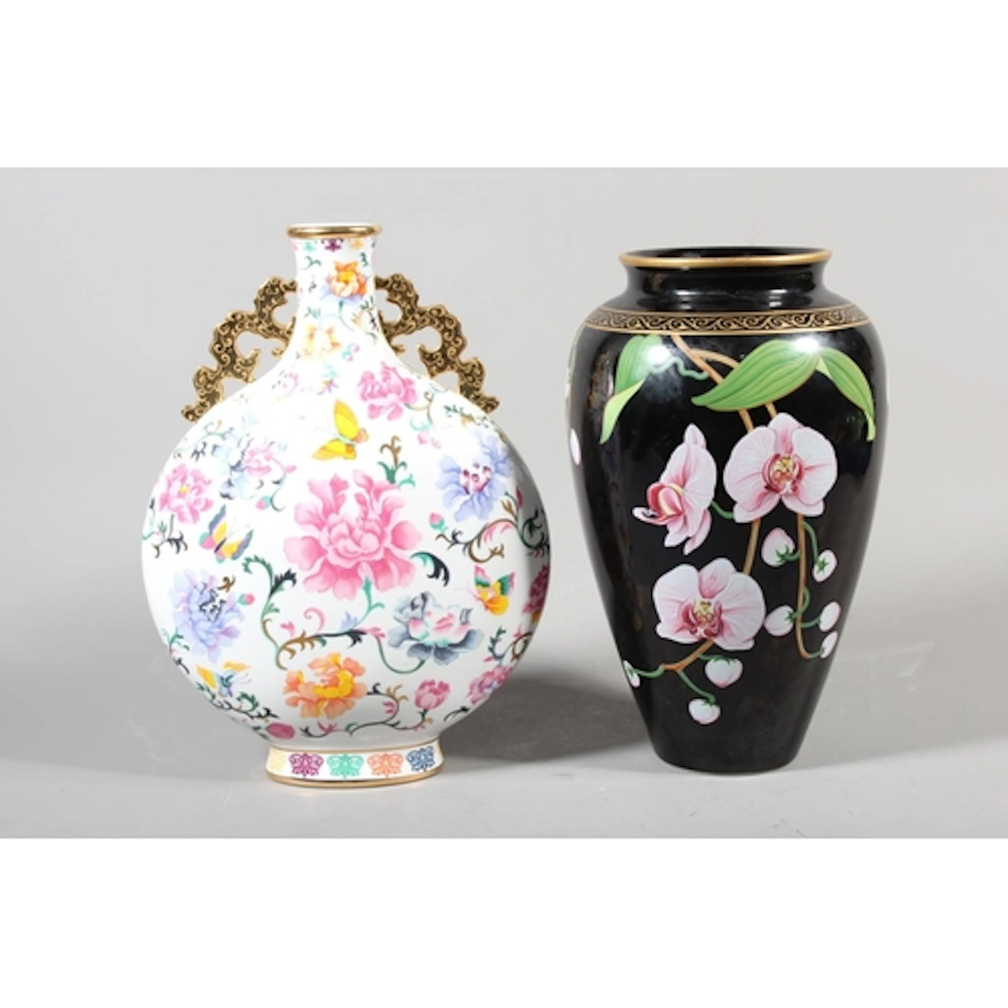 Franklin Mint The Vase of the Fragrant Orchid by Makoto Miya...